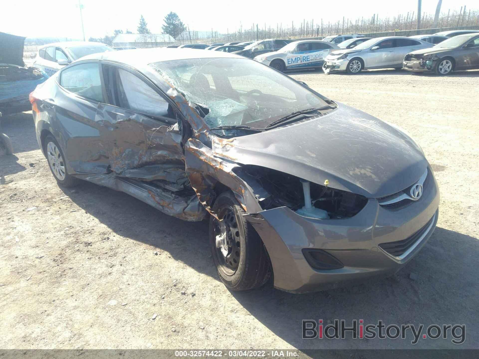 Photo 5NPDH4AE6CH068161 - HYUNDAI ELANTRA 2012