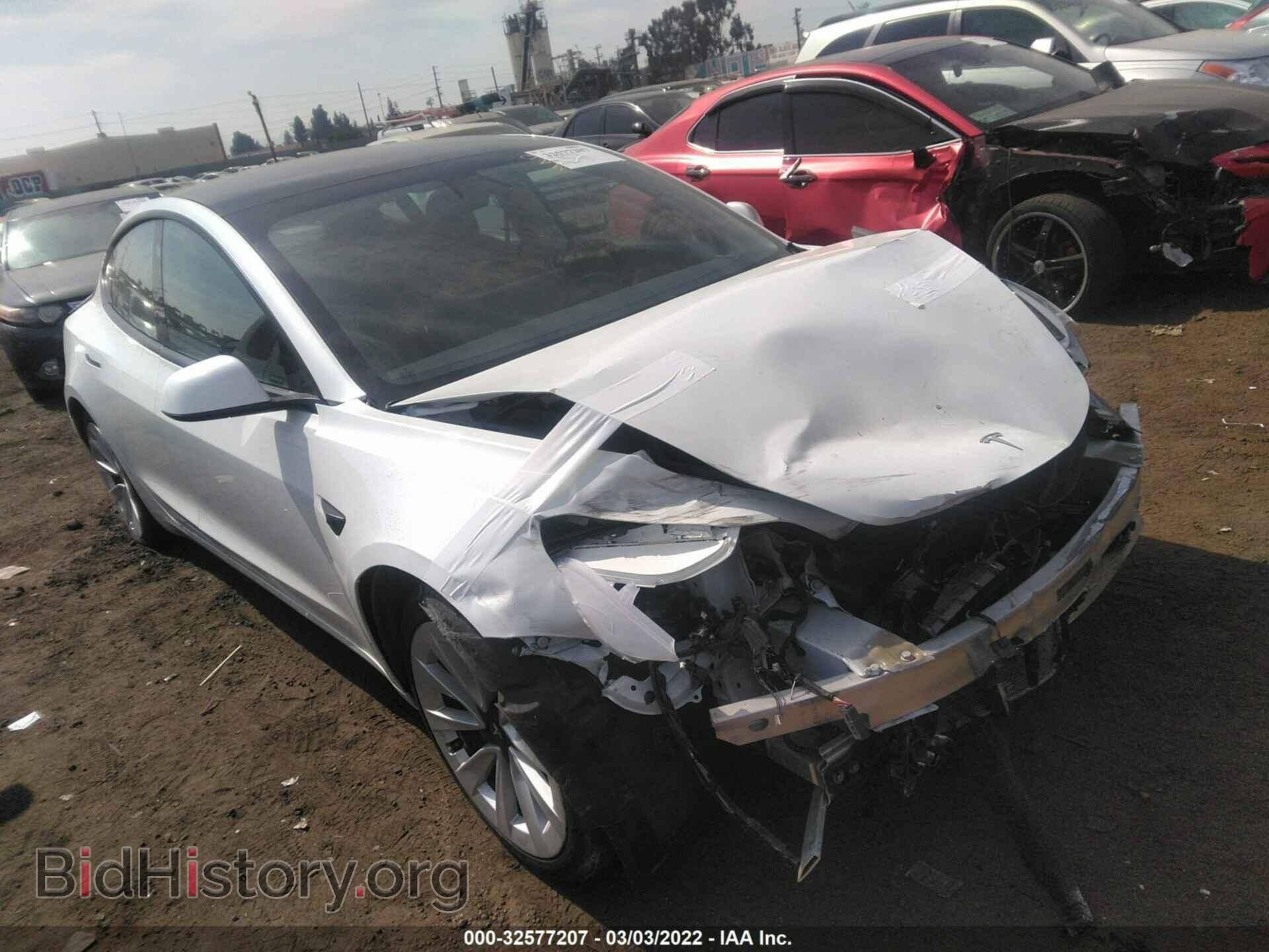 Photo 5YJ3E1EB8MF868799 - TESLA MODEL 3 2021