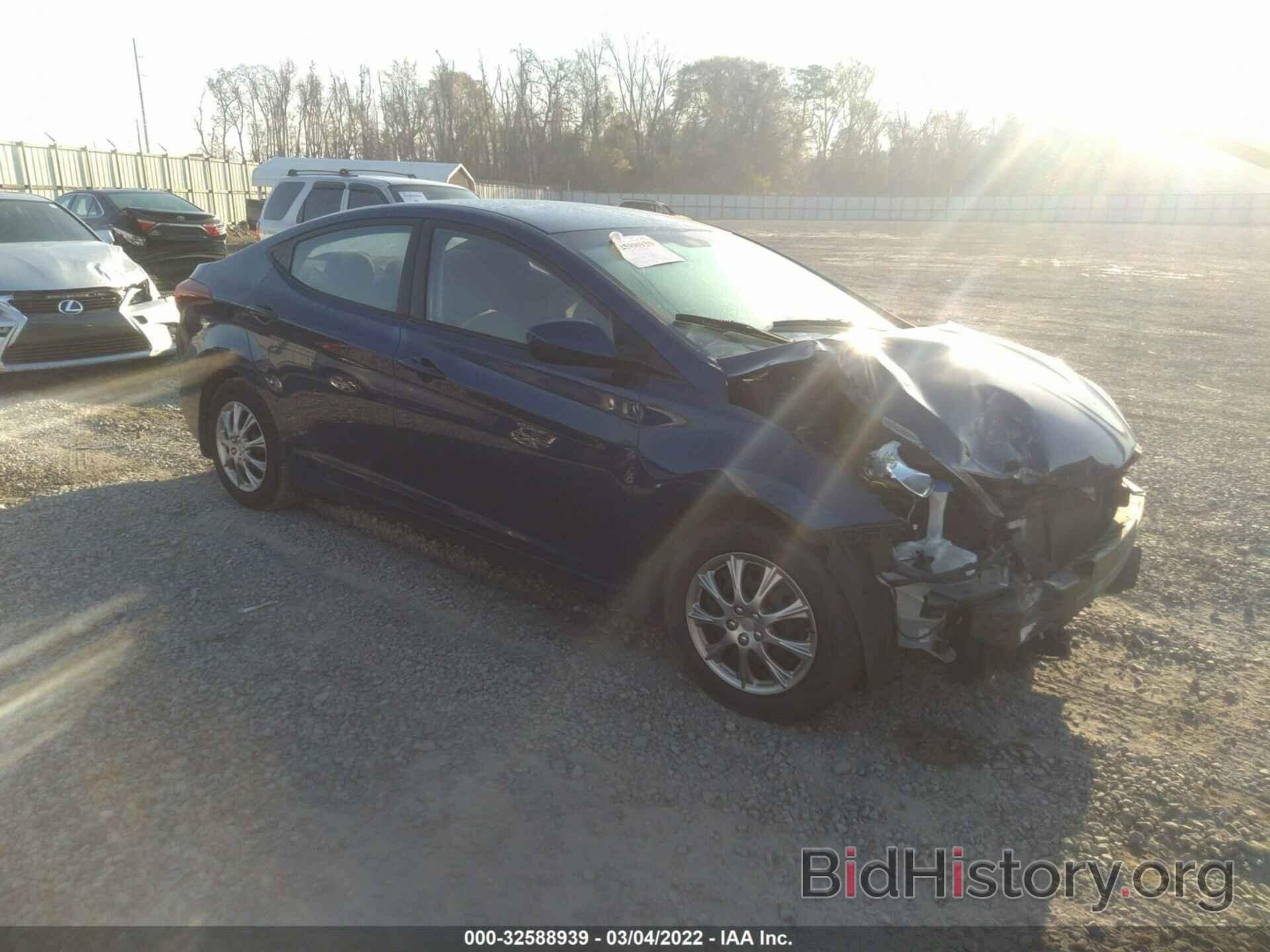 Photo 5NPDH4AE0GH770983 - HYUNDAI ELANTRA 2016