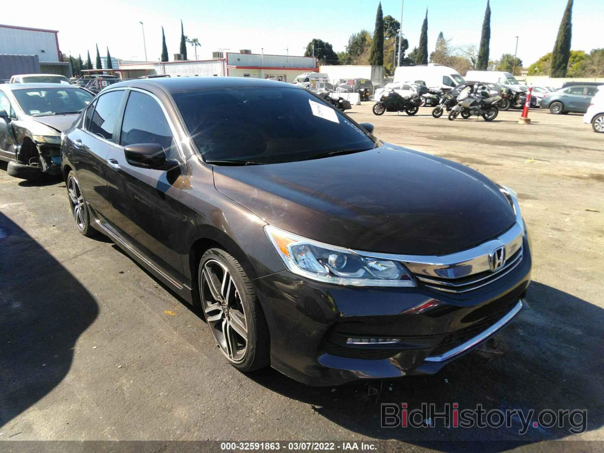 Photo 1HGCR2F57GA210988 - HONDA ACCORD SEDAN 2016