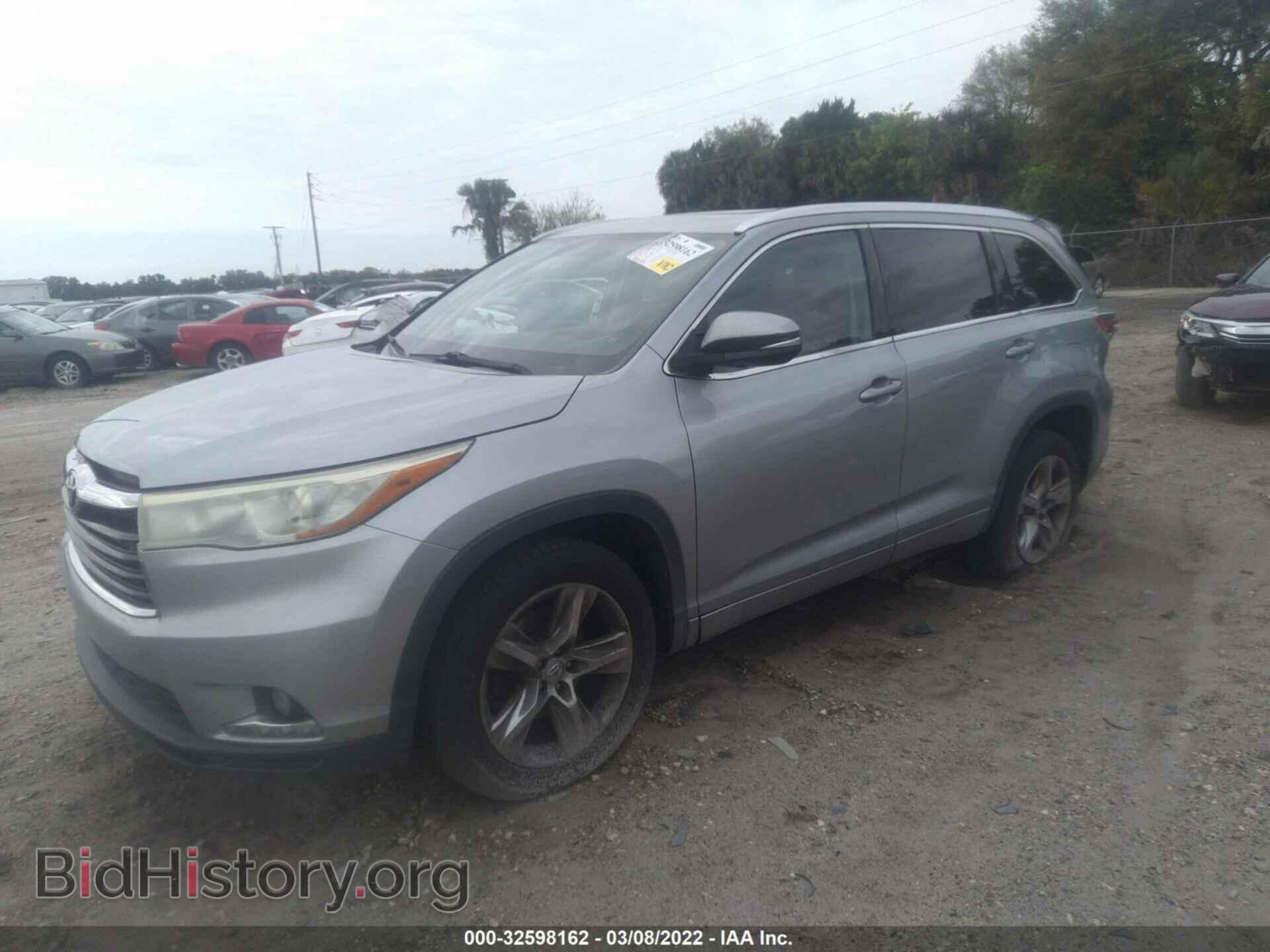 2015 TOYOTA HIGHLANDER - VIN: 5TDYKRFH8FS044302 - Фото 2