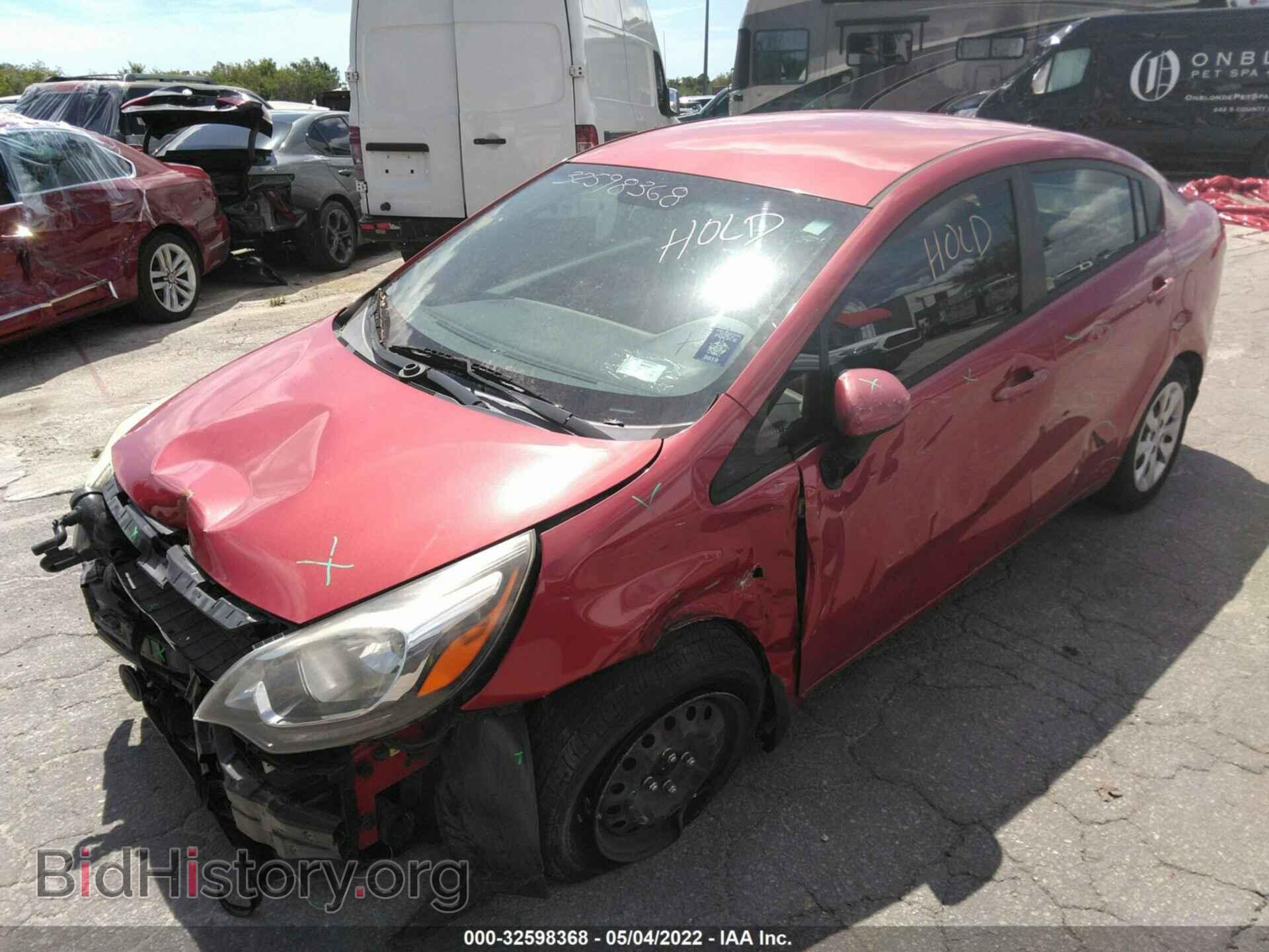 2014 KIA RIO - VIN: KNADM4A32E6405669 - Фото 2