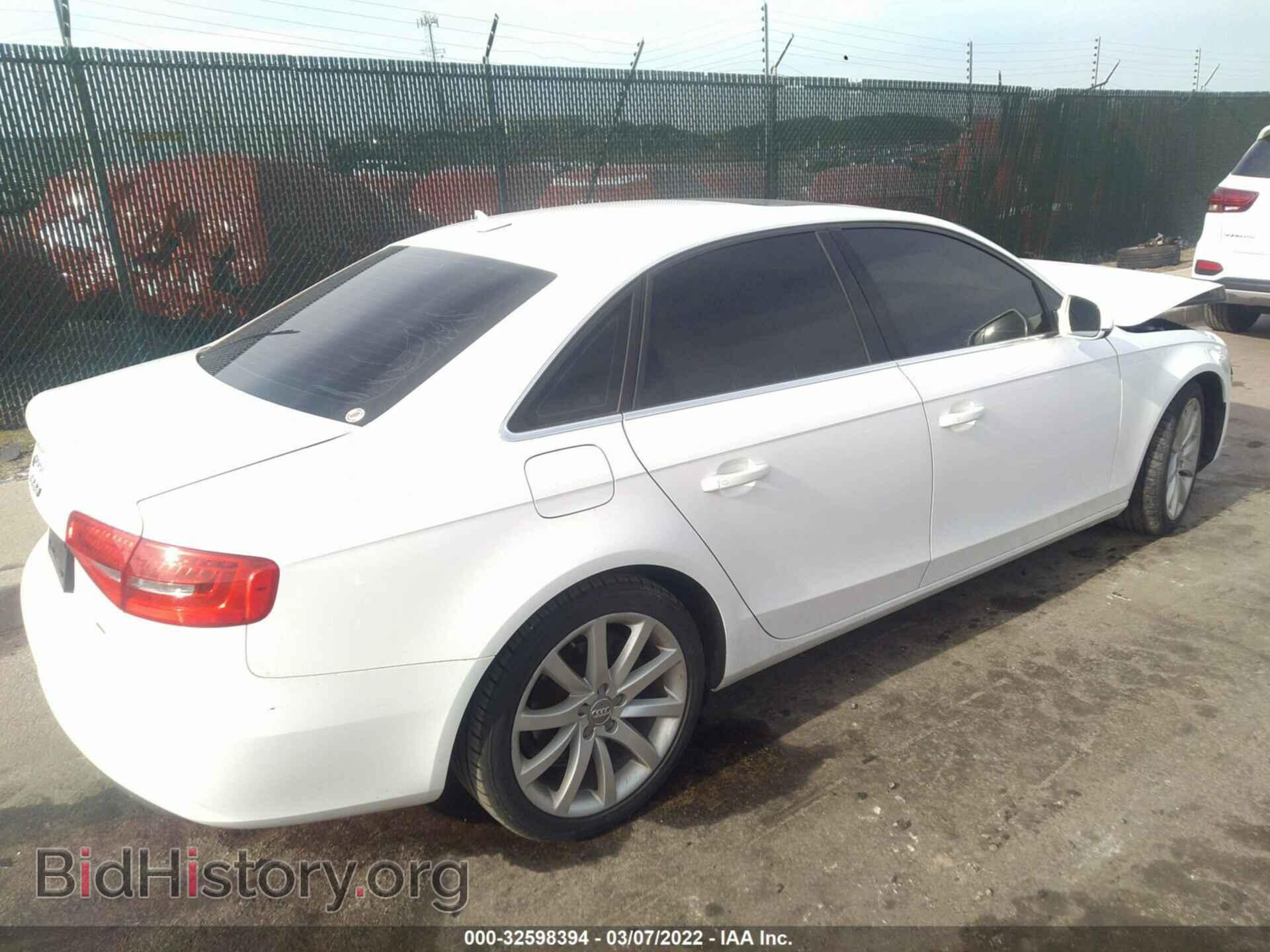 2013 AUDI A4 - VIN: WAUHFAFL9DA190631 - Фото 4