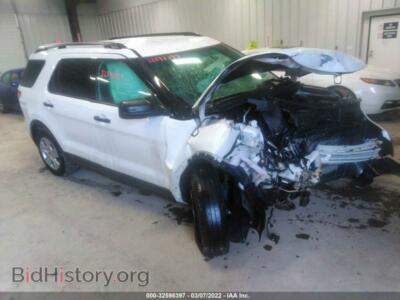 2013 Ford EXPLORER Base, white — VIN 1FM5K8B82DGB17444, IAAI