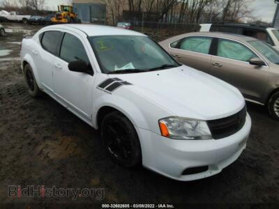 2012 Dodge AVENGER SXT, white — VIN 1C3CDZCB5CN156114, IAAI