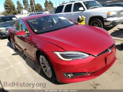 2016 Tesla MODEL S 90d/70d/75d/60d/85d, красный — VIN 5YJSA1E26GF157498, IAAI