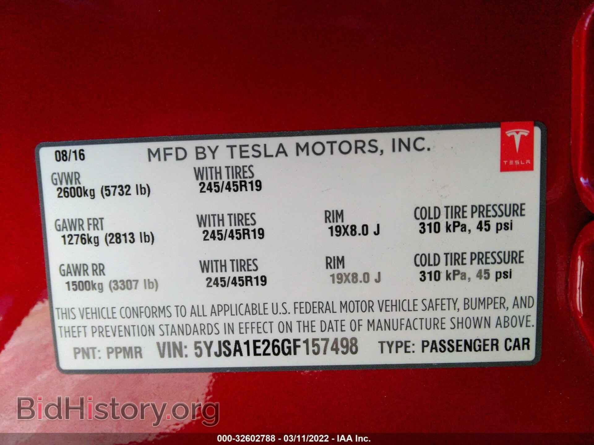 2016 TESLA MODEL S - VIN: 5YJSA1E26GF157498 - Photo 9