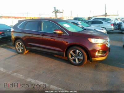 2020 Ford EDGE SEL/ST Line, burgundy — VIN 2FMPK3J93LBA95451, IAAI
