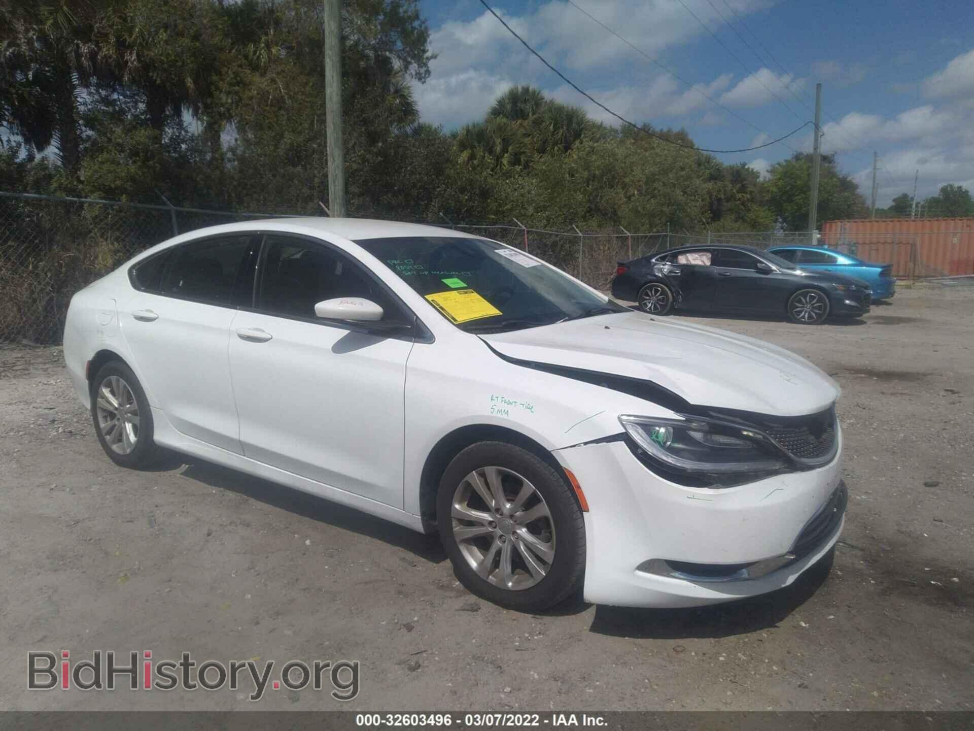 Фотография 1C3CCCAB3GN164513 - CHRYSLER 200 2016