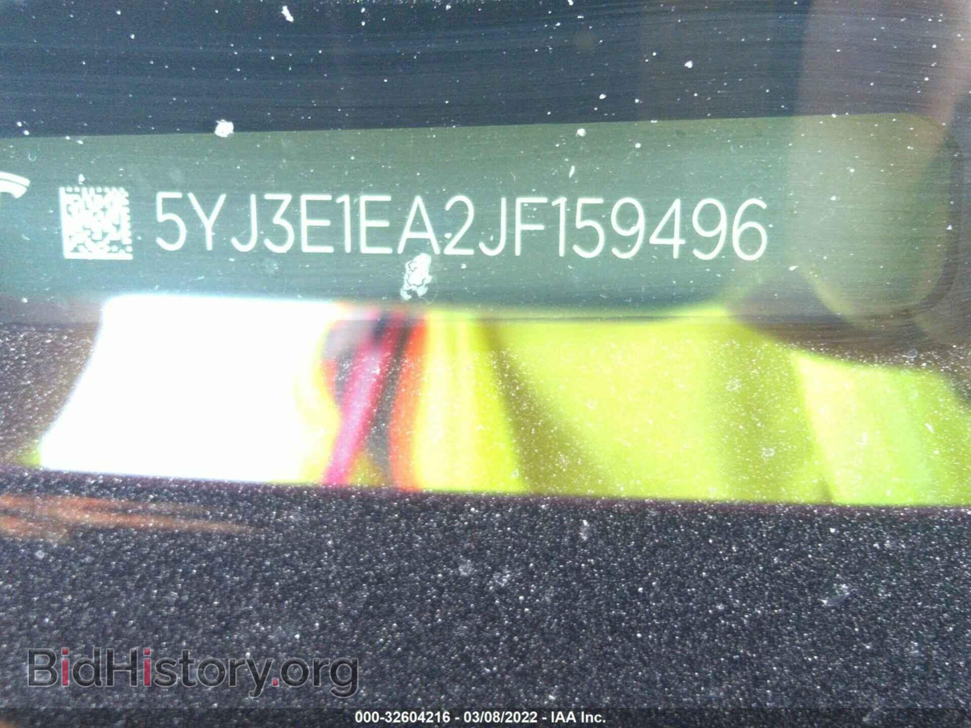 2018 TESLA MODEL 3 - VIN: 5YJ3E1EA2JF159496 - Фото 9
