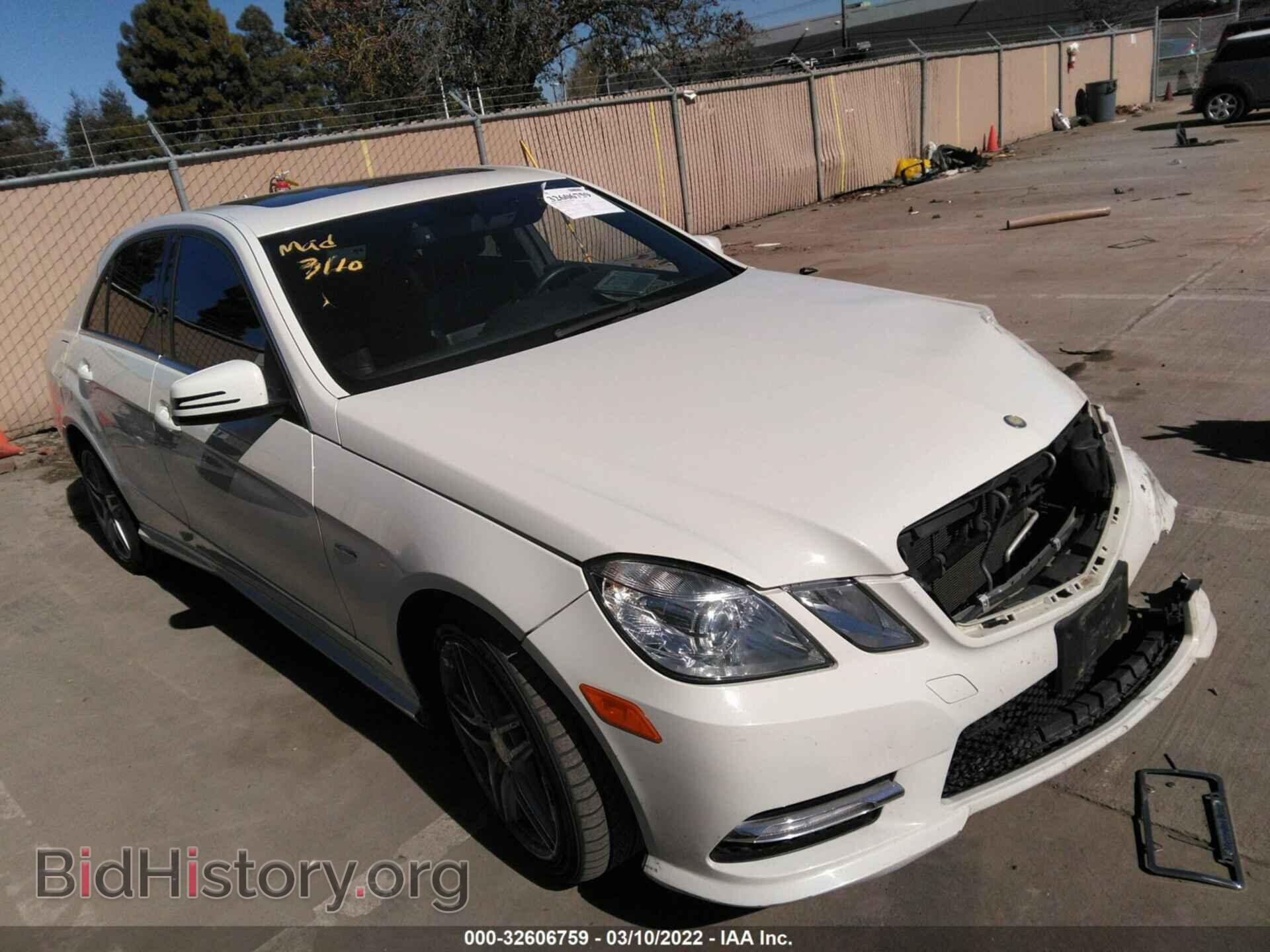 Фотография WDDHF5KB1CA548705 - MERCEDES-BENZ E-CLASS 2012