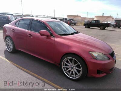 2007 Lexus IS 250, красный — VIN JTHBK262072054838, IAAI