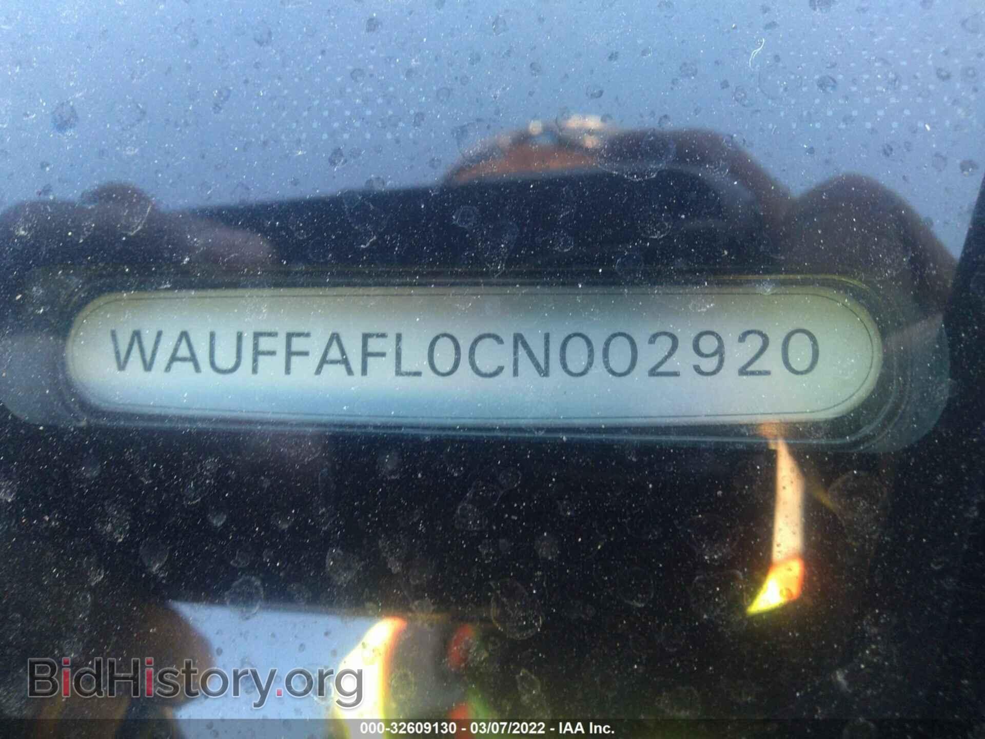 2012 AUDI A4 - VIN: WAUFFAFL0CN002920 - Фото 9