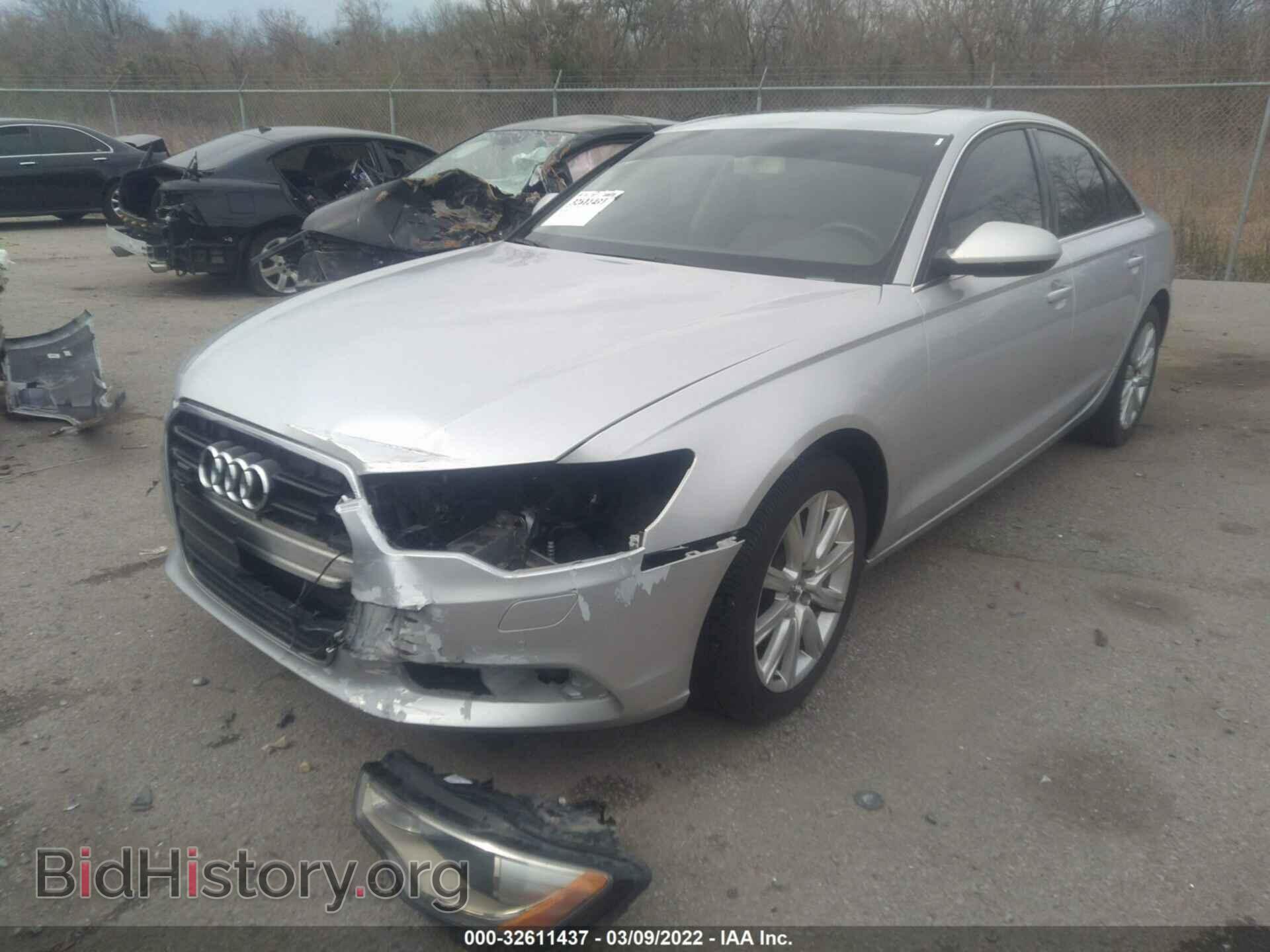 2013 AUDI A6 - VIN: WAUGFAFC2DN130422 - Фото 2