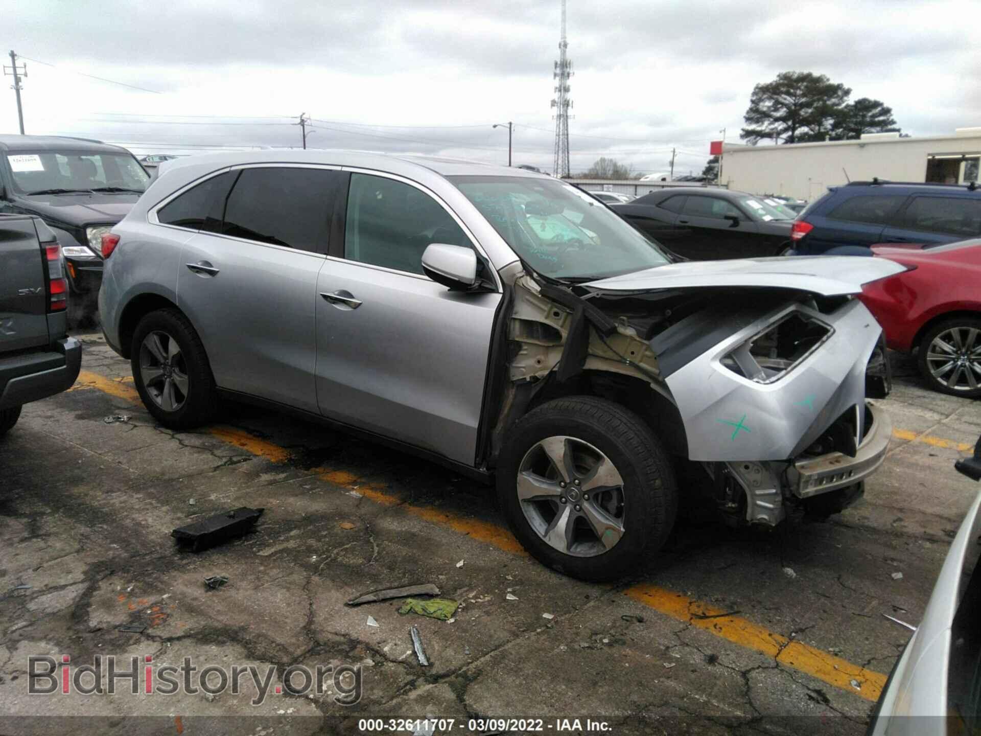 Photo 5FRYD3H29EB010659 - ACURA MDX 2014