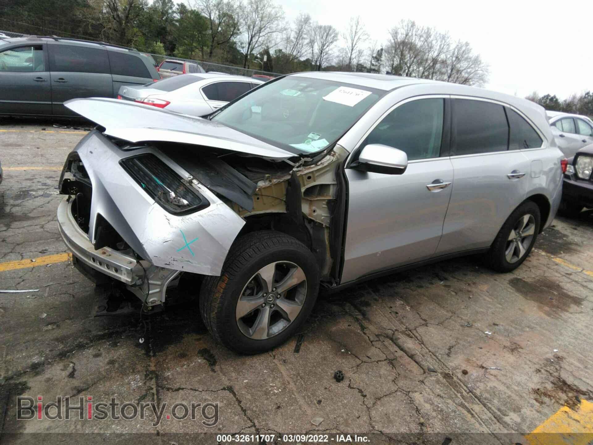 2014 ACURA MDX - VIN: 5FRYD3H29EB010659 - Фото 2