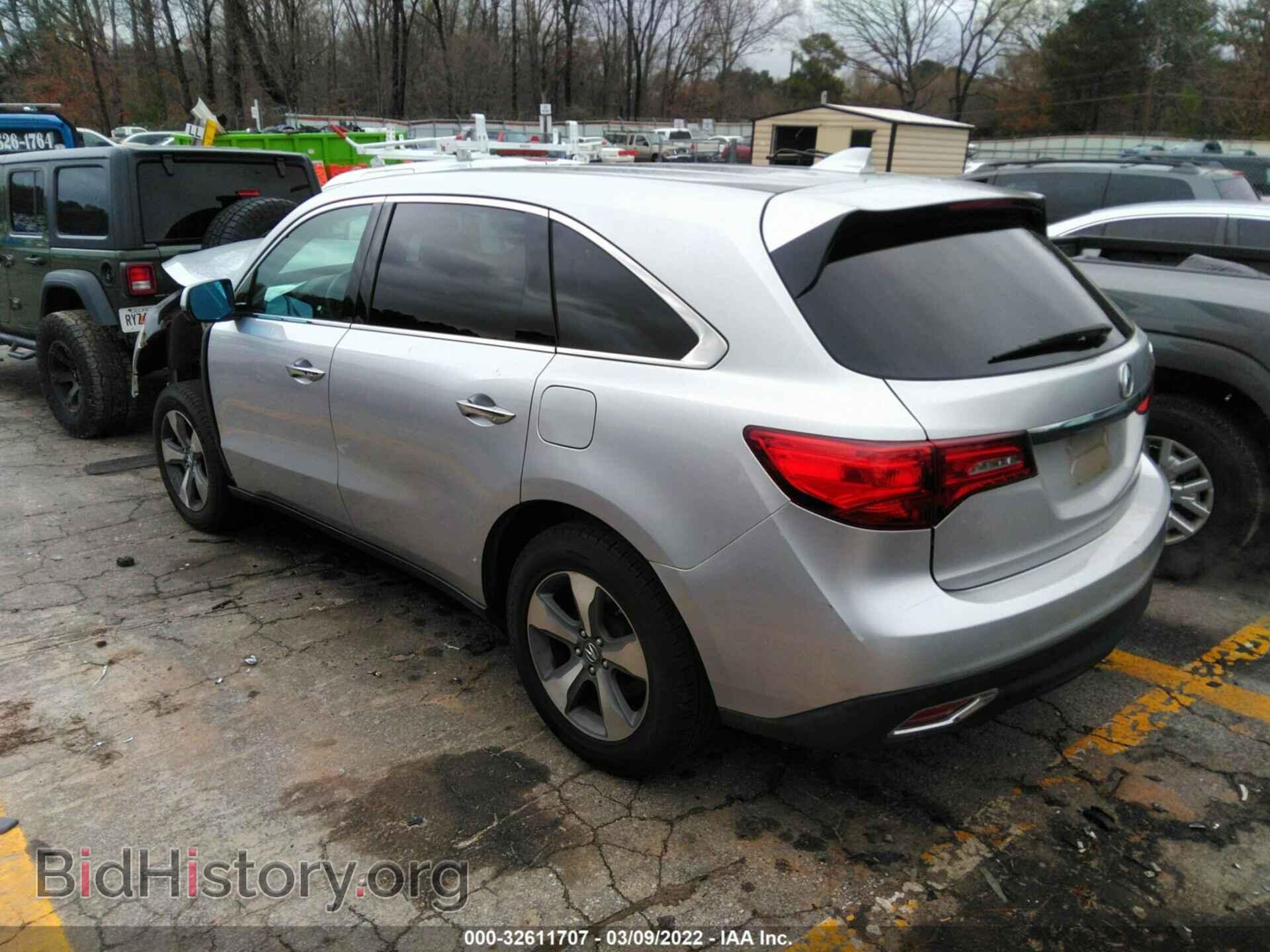 2014 ACURA MDX - VIN: 5FRYD3H29EB010659 - Фото 3