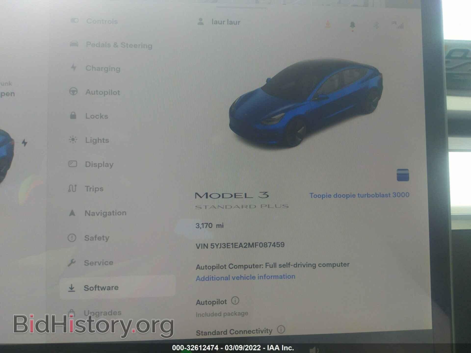 2021 TESLA MODEL 3 - VIN: 5YJ3E1EA2MF087459 - Photo 7