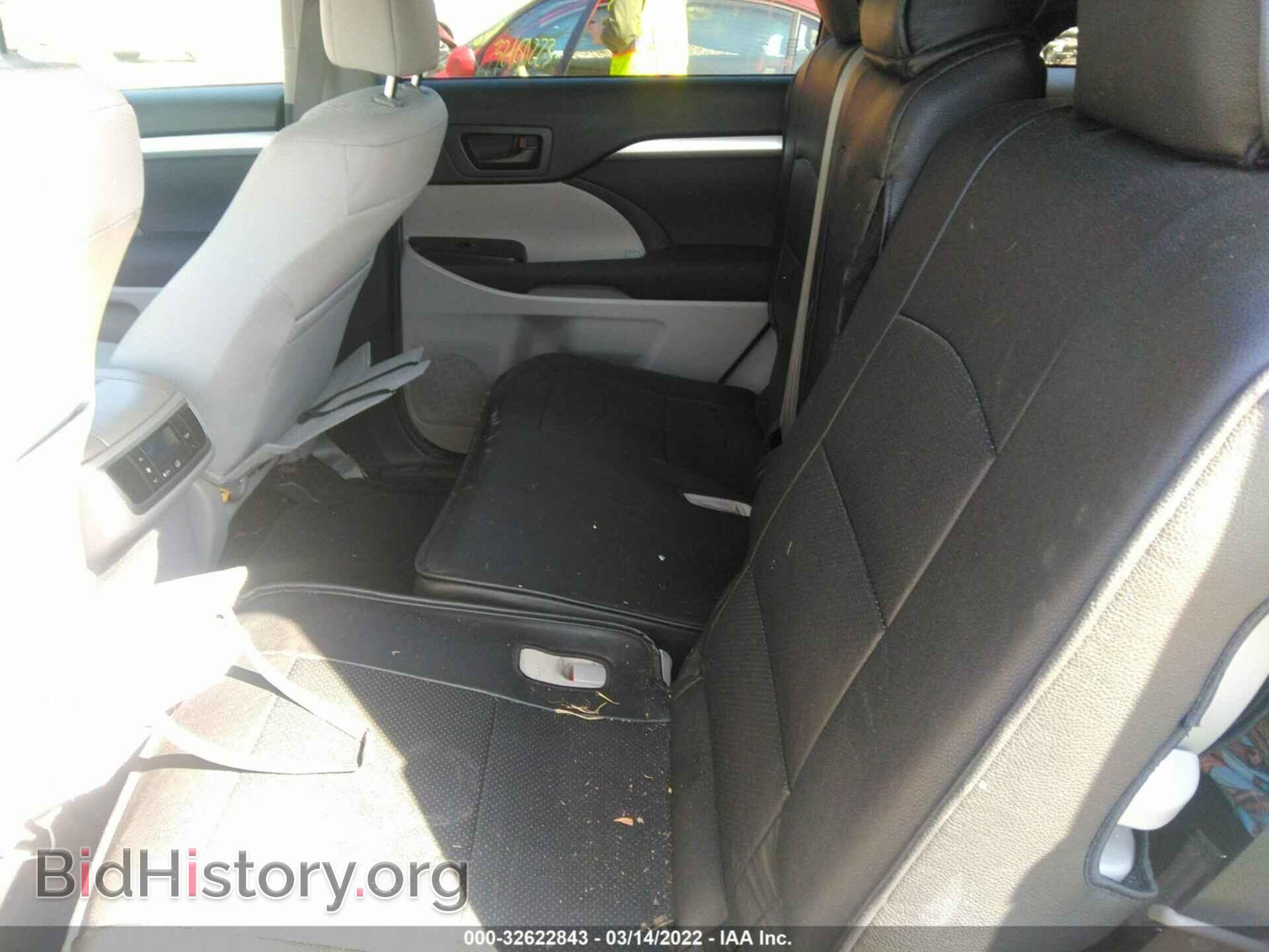 2014 TOYOTA HIGHLANDER - VIN: 5TDBKRFH9ES018697 - Фото 8
