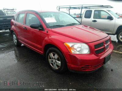 2008 Dodge CALIBER SE, red — VIN 1B3HB28B98D634802, IAAI