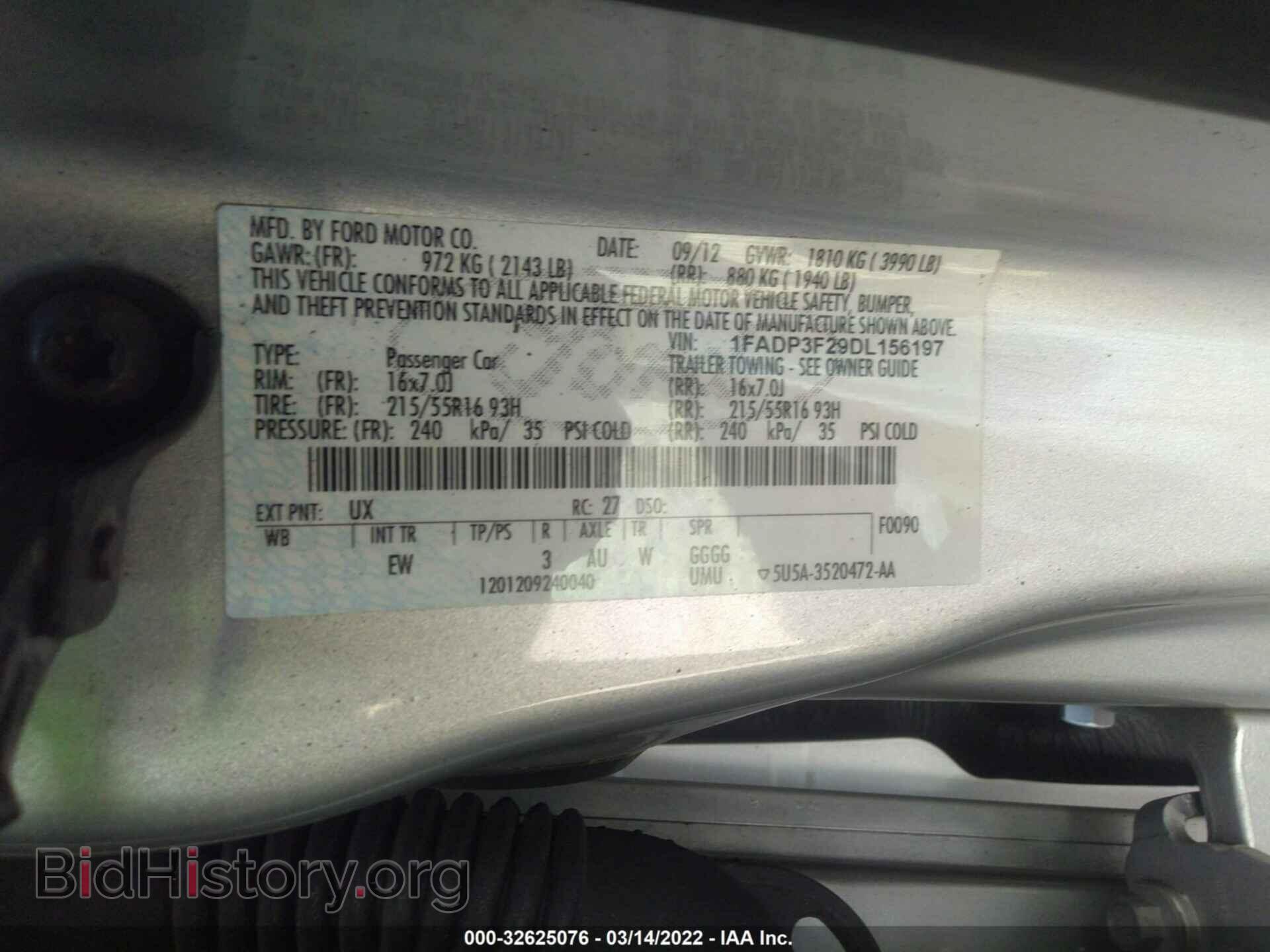 2013 FORD FOCUS - VIN: 1FADP3F29DL156197 - Photo 9
