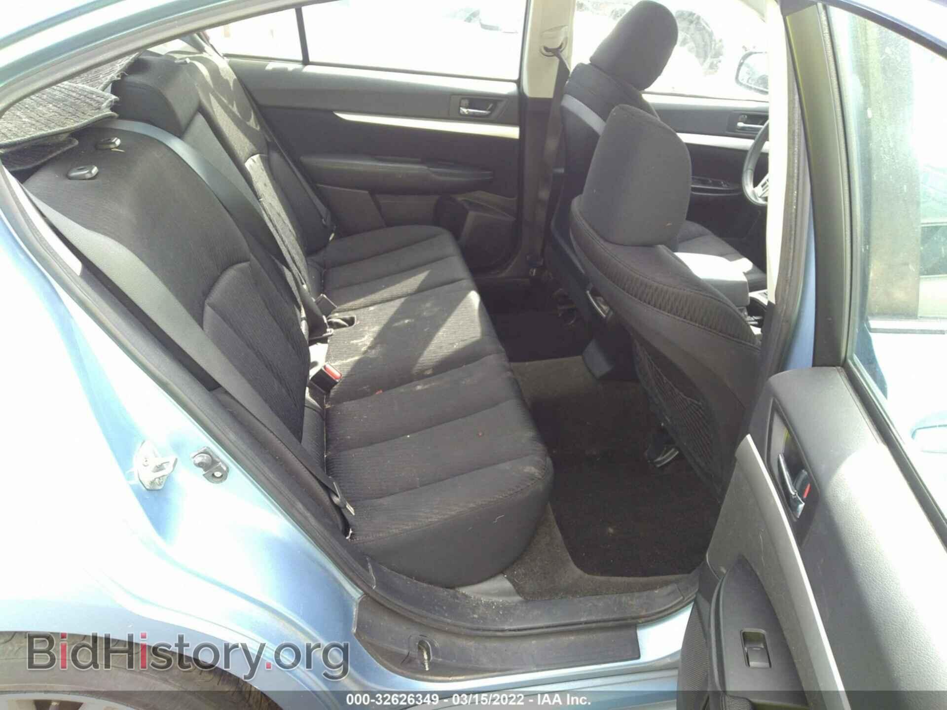 2012 SUBARU LEGACY - VIN: 4S3BMBA65C3021148 - Фото 8