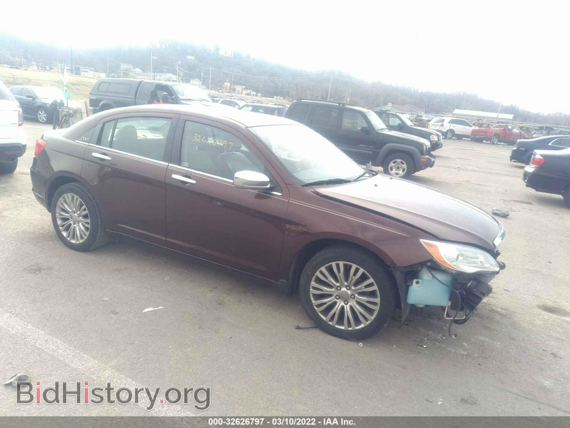 Фотография 1C3CCBCG2CN249632 - CHRYSLER 200 2012