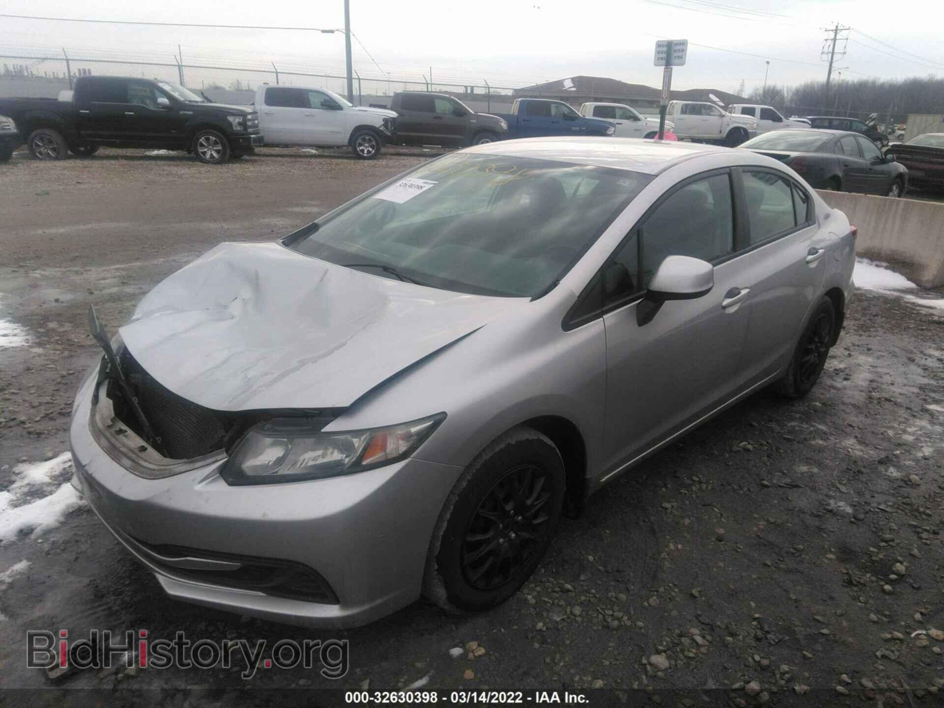 2013 HONDA CIVIC SDN - VIN: 19XFB2F52DE013221 - Фото 2