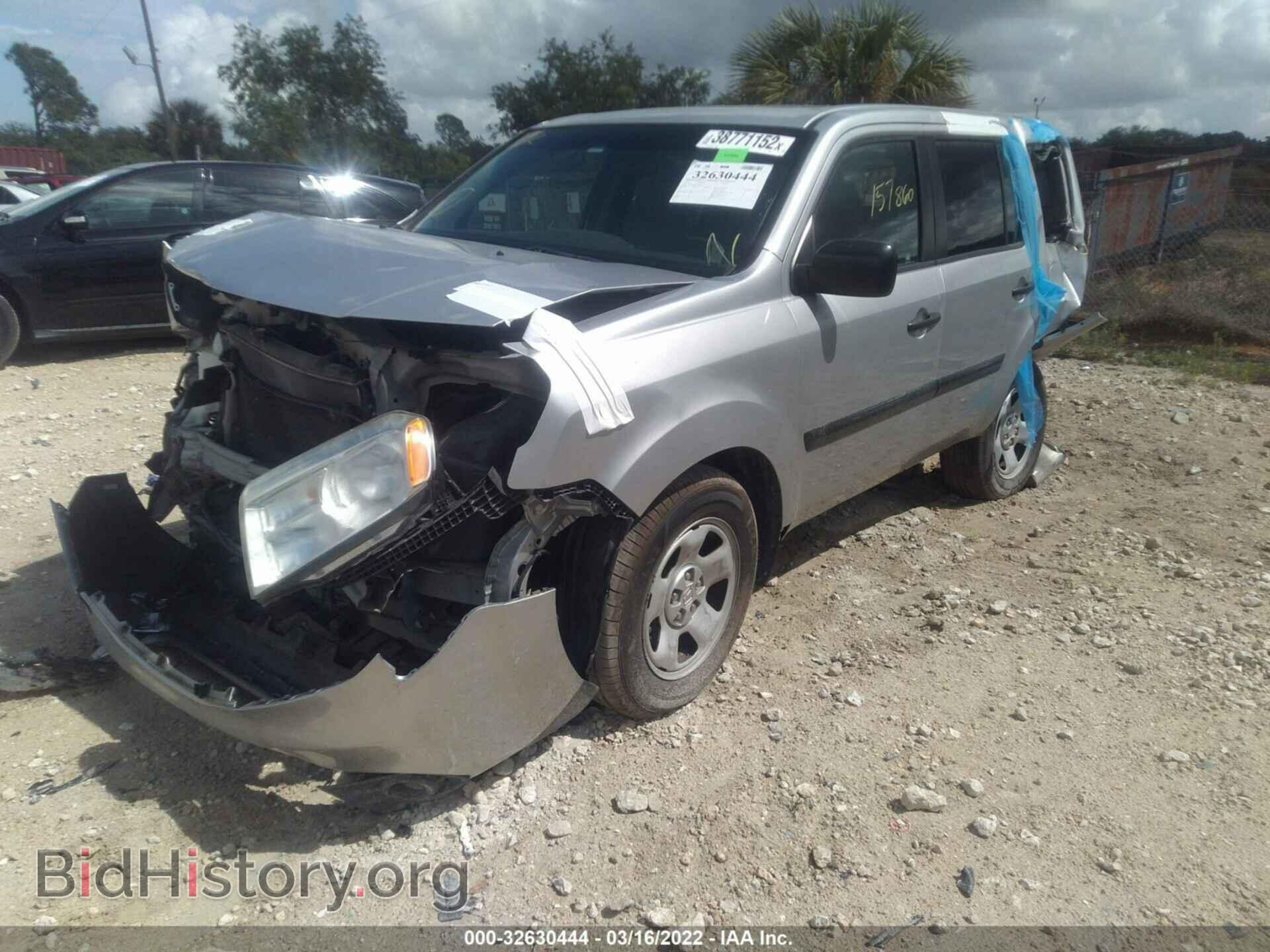 2012 HONDA PILOT - VIN: 5FNYF3H23CB035159 - Фото 2