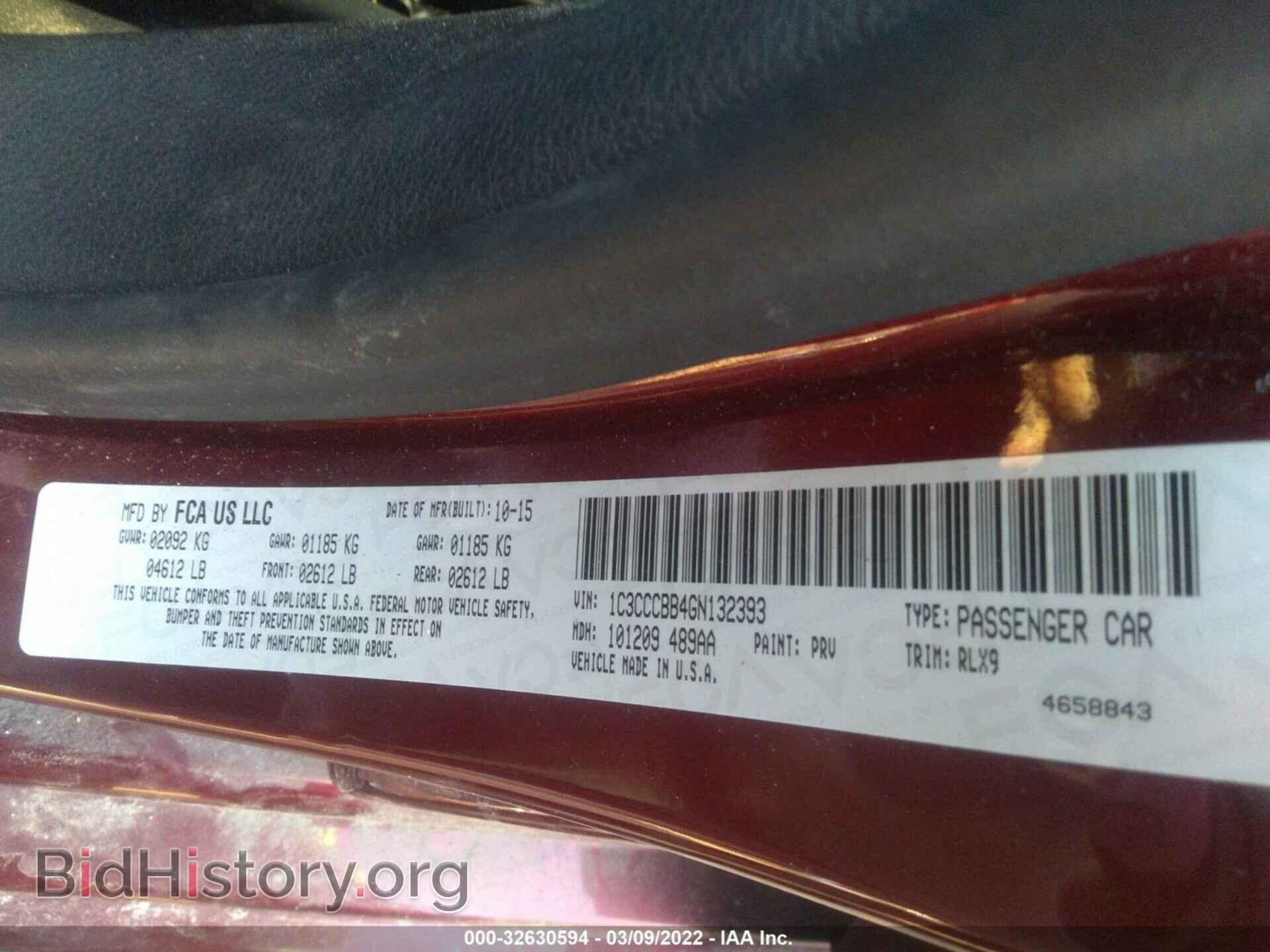2016 CHRYSLER 200 - VIN: 1C3CCCBB4GN132393 - Photo 9