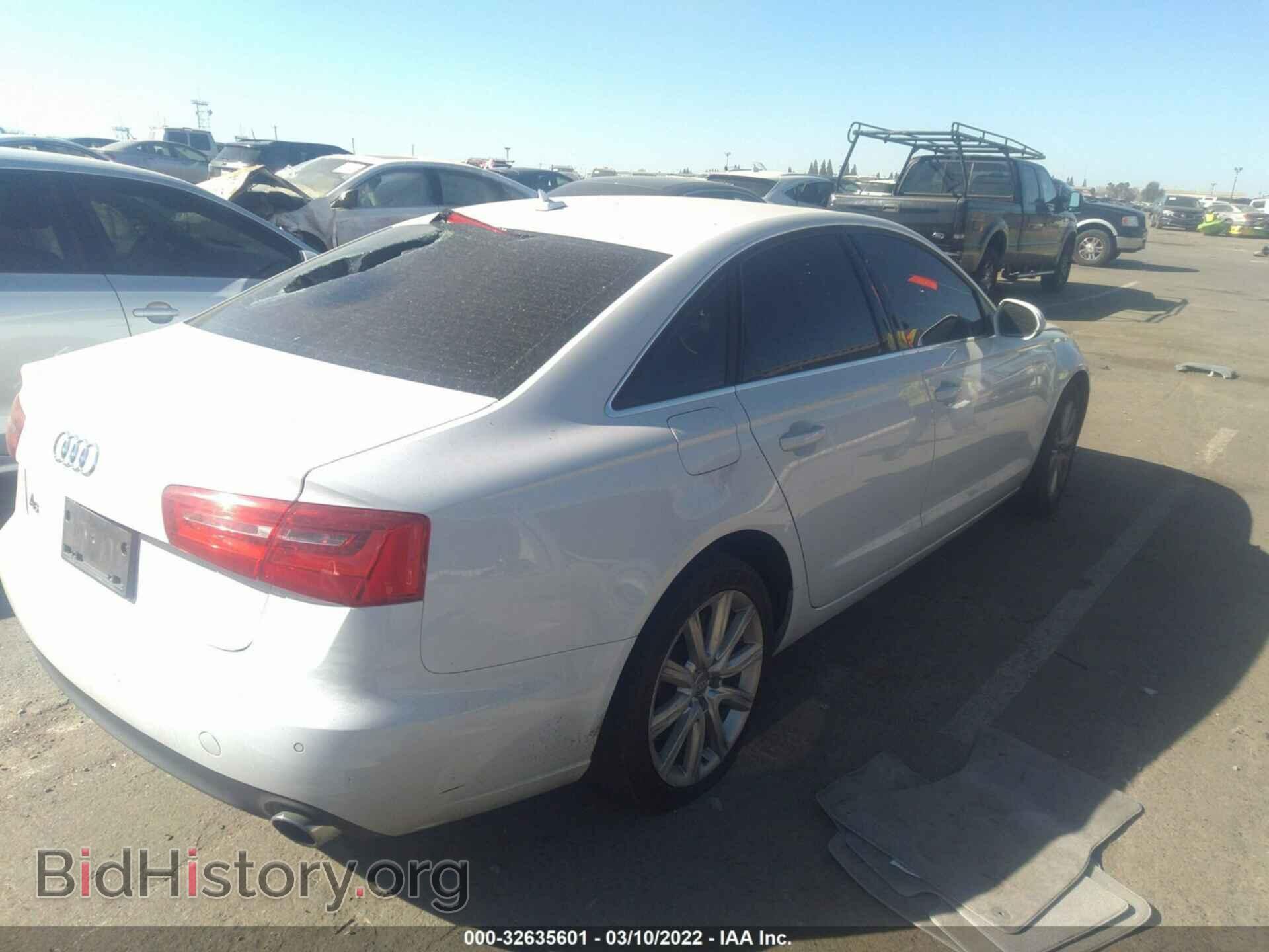 2013 AUDI A6 - VIN: WAUGFAFC9DN068193 - Фото 4