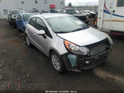 2012 Kia RIO LX, серебристый — VIN KNADM5A37C6092623, IAAI