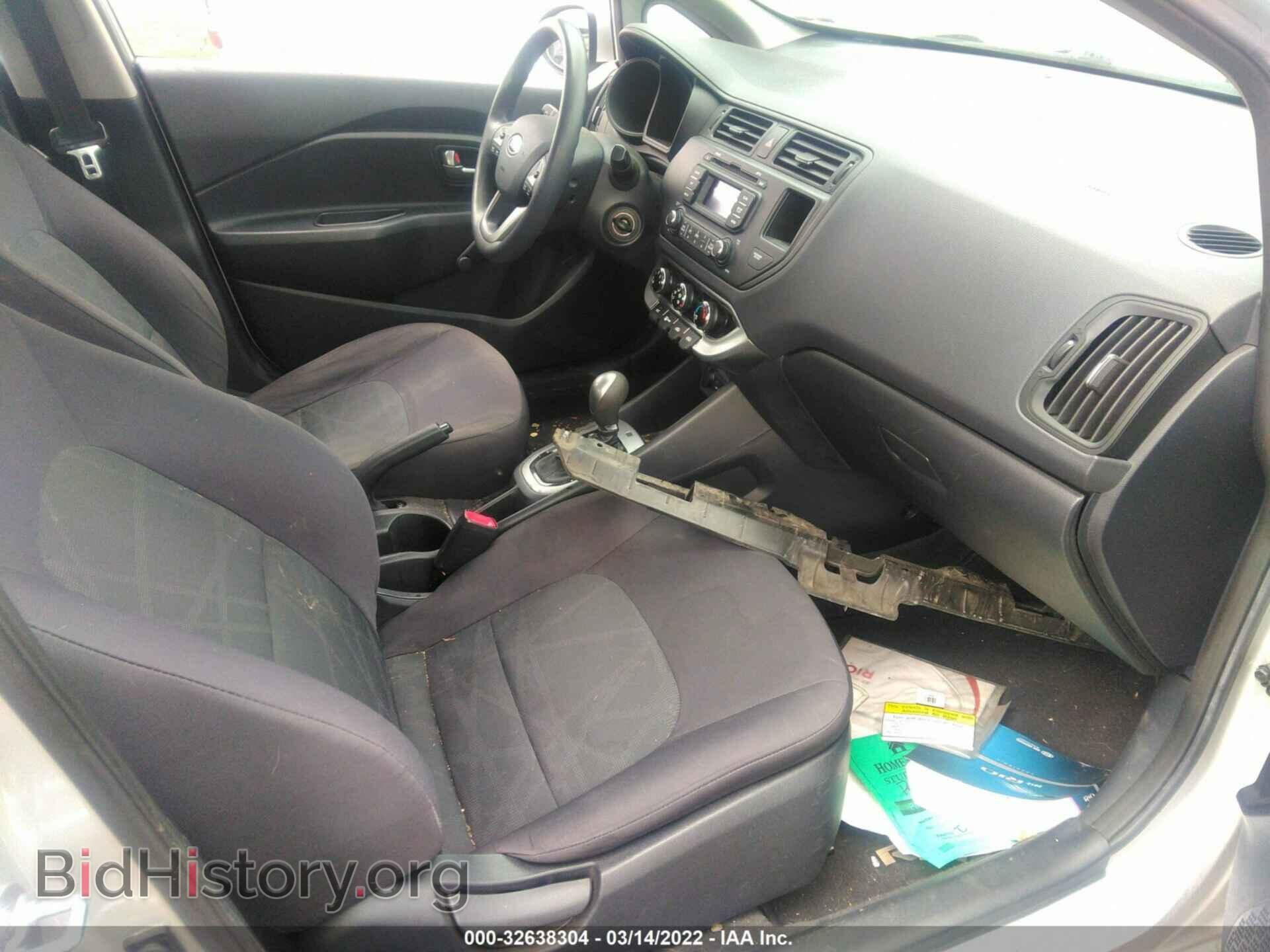 2012 KIA RIO - VIN: KNADM5A37C6092623 - Фото 5