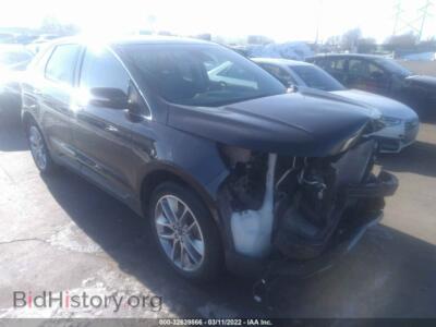 2015 Ford EDGE Titanium, black — VIN 2FMPK4K90FBB73614, IAAI