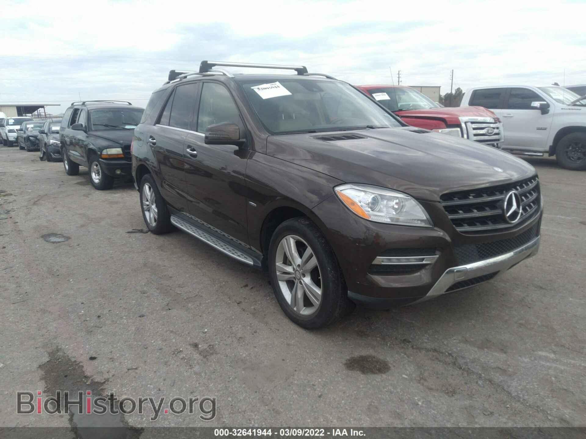 Photo 4JGDA2EB9CA037658 - MERCEDES-BENZ M-CLASS 2012