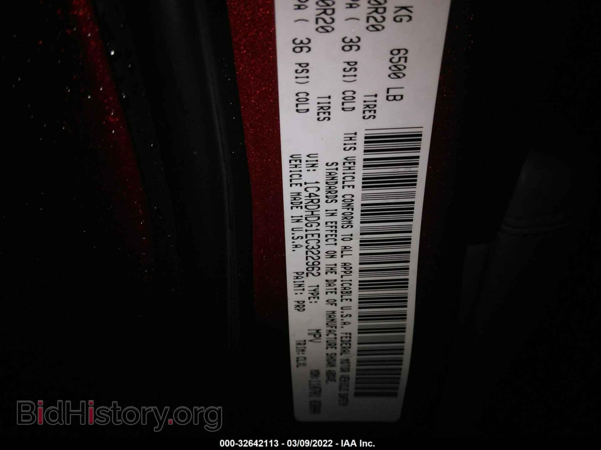 2014 DODGE DURANGO - VIN: 1C4RDHDG1EC322962 - Фото 9