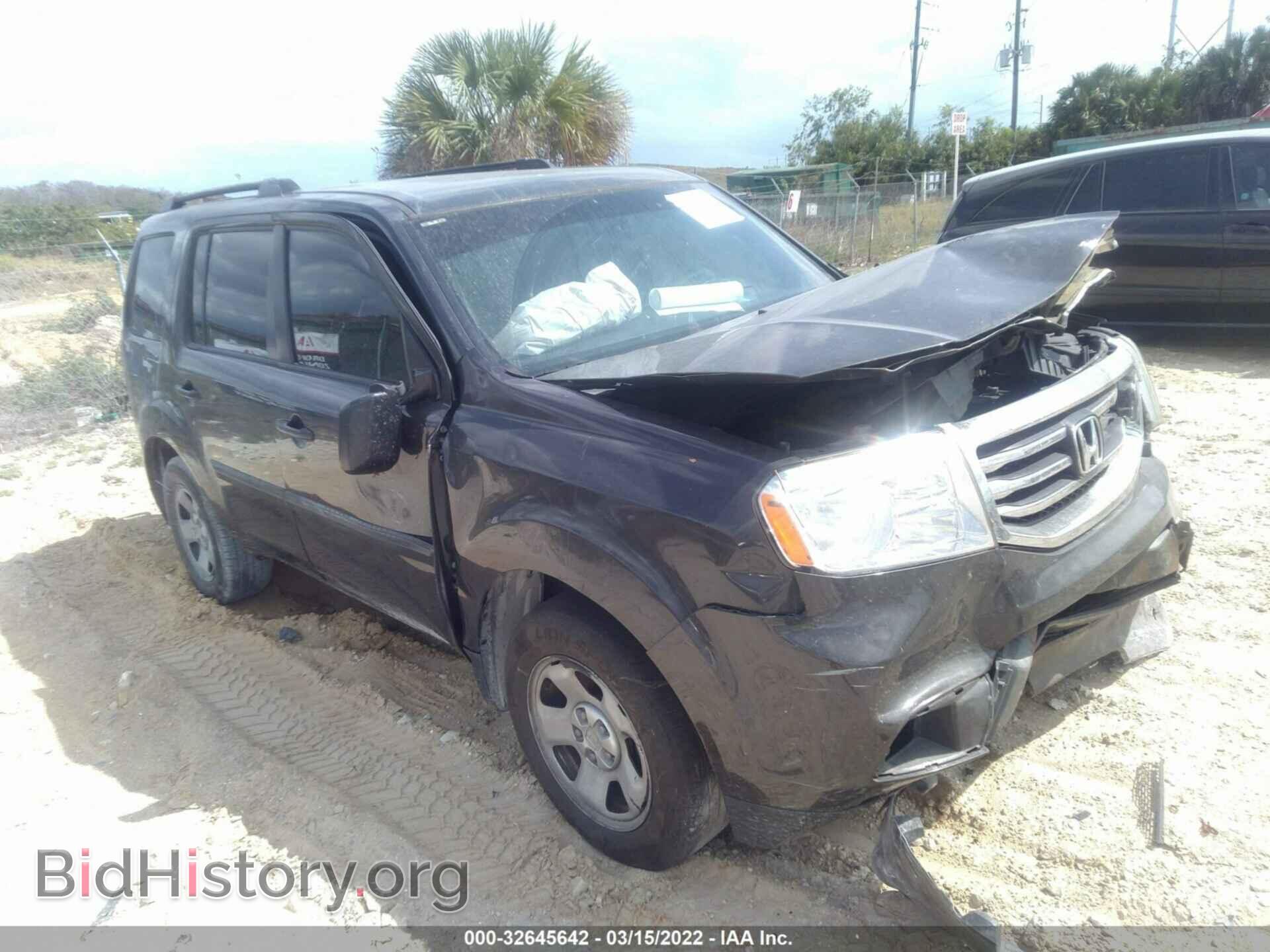 Photo 5FNYF3H21CB035001 - HONDA PILOT 2012