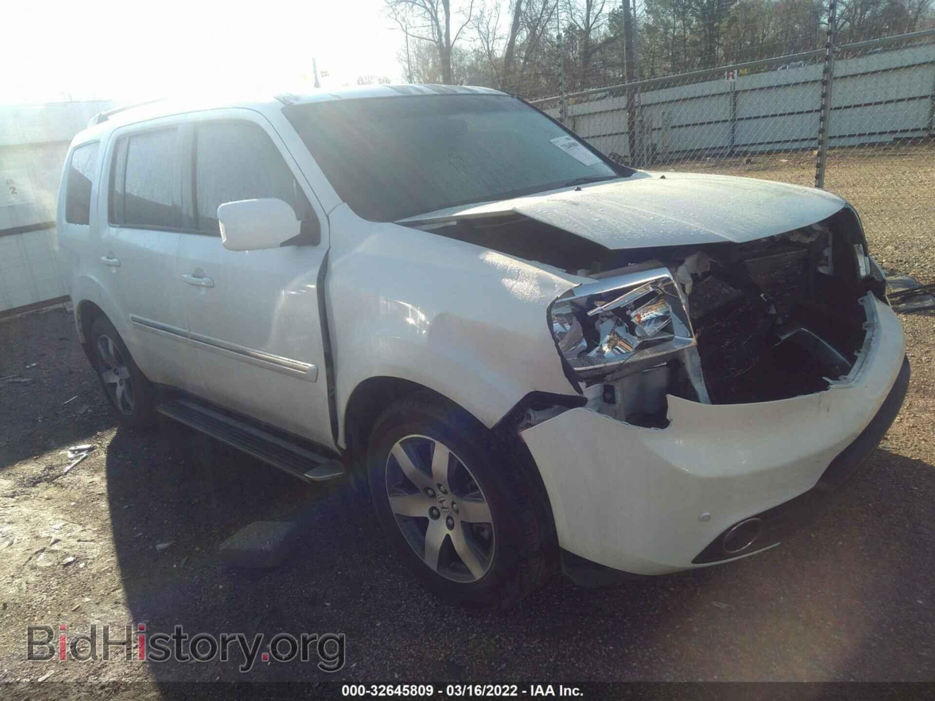 Photo 5FNYF3H98CB040080 - HONDA PILOT 2012