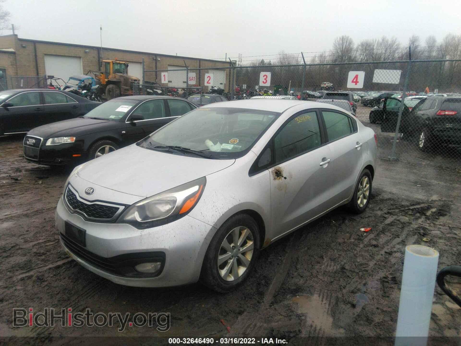 2013 KIA RIO - VIN: KNADN4A31D6156504 - Фото 2
