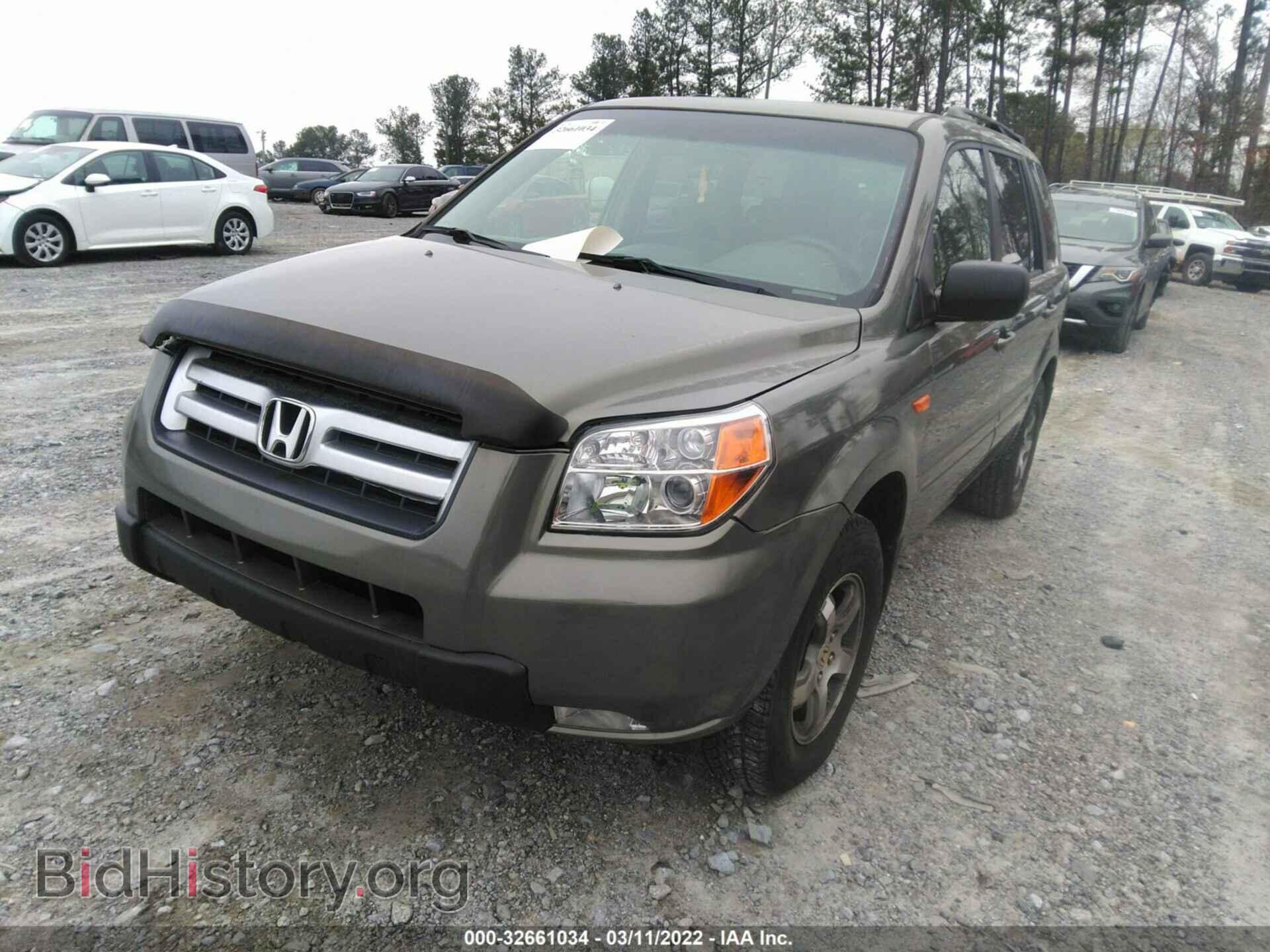 2007 HONDA PILOT - VIN: 2HKYF18437H537182 - Фото 2