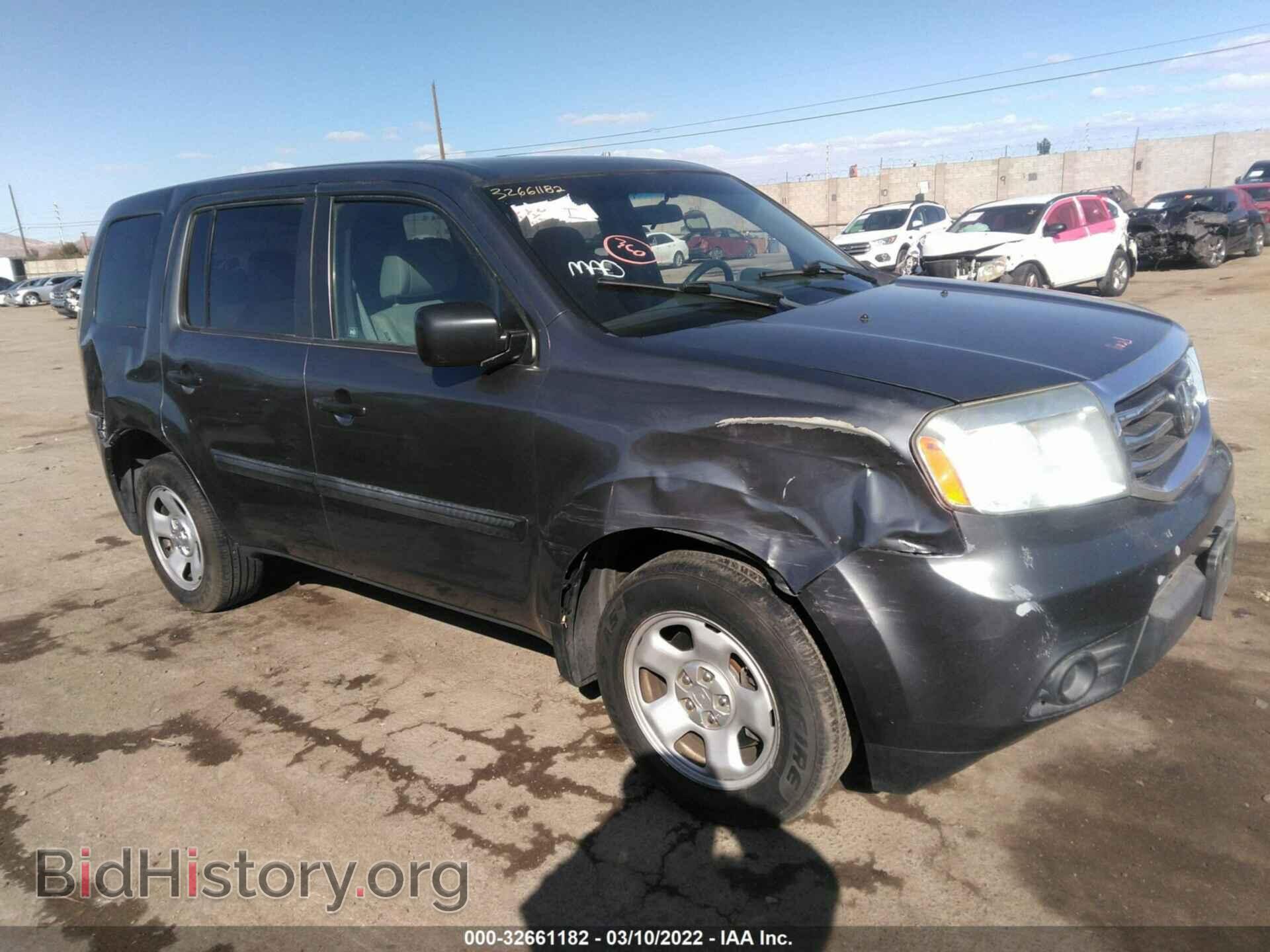 Фотография 5FNYF3H29CB014235 - HONDA PILOT 2012