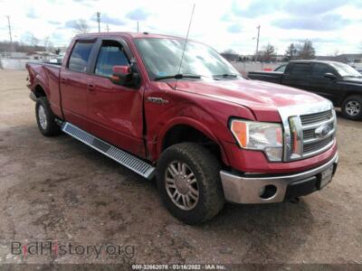 2010 Ford F-150 XL/XLT/FX4/Lariat, red — VIN 1FTFW1EV5AFA30015, IAAI