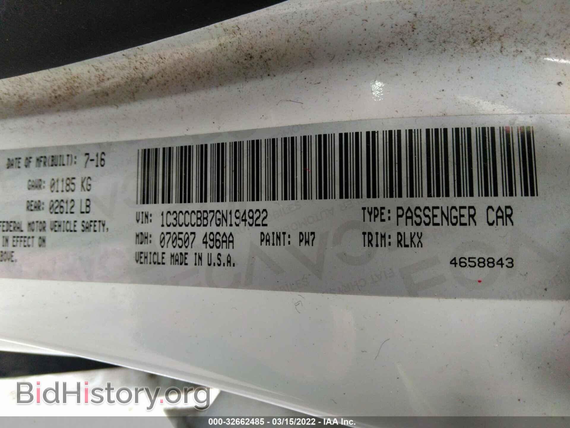2016 CHRYSLER 200 - VIN: 1C3CCCBB7GN194922 - Photo 9