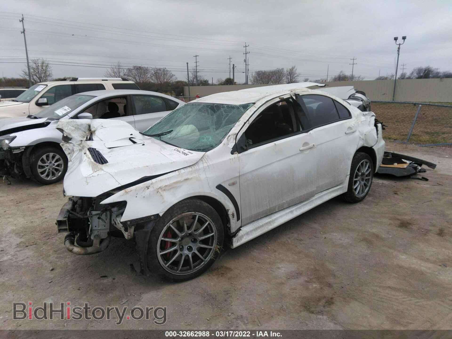 2013 MITSUBISHI LANCER EVOLUTION - VIN: JA32W8FVXDU012646 - Photo 2