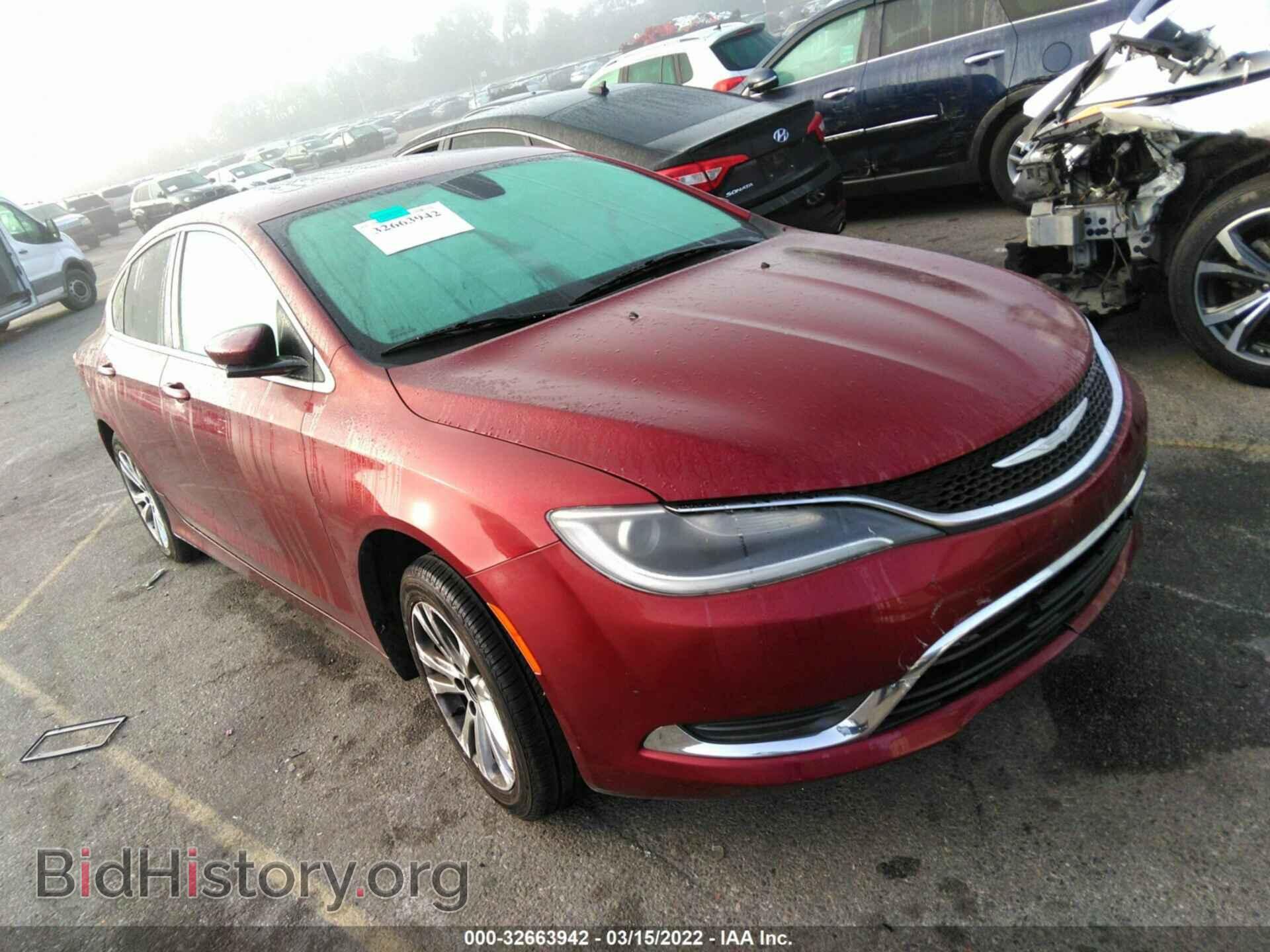 Фотография 1C3CCCAB2FN609452 - CHRYSLER 200 2015