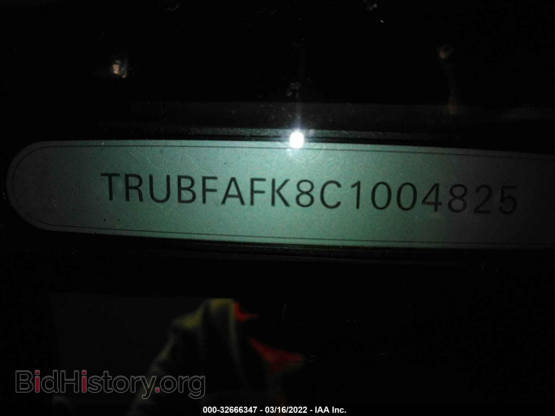 2012 AUDI TT - VIN: TRUBFAFK8C1004825 - Фото 9