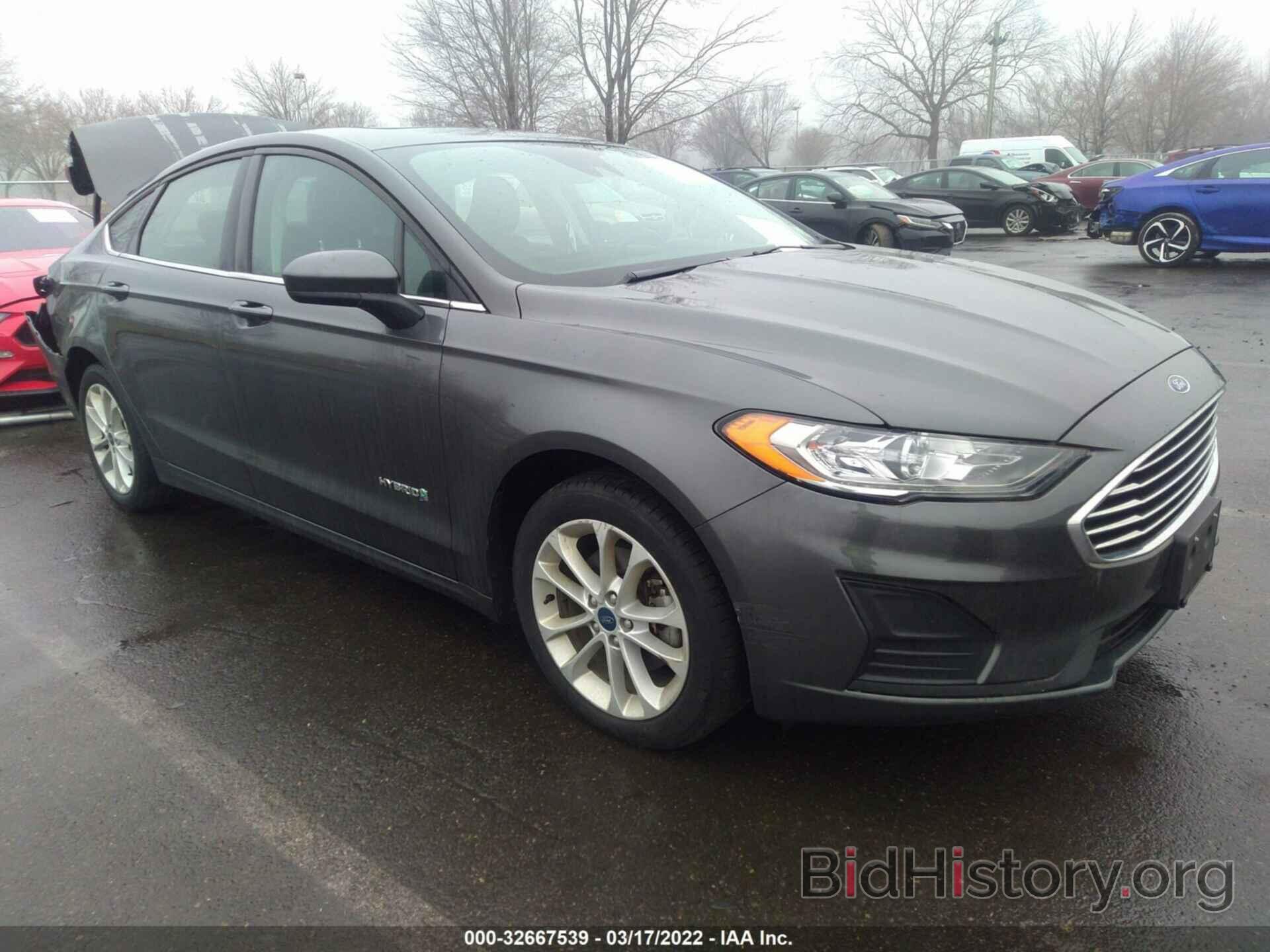 Photo 3FA6P0LUXKR125598 - FORD FUSION HYBRID 2019