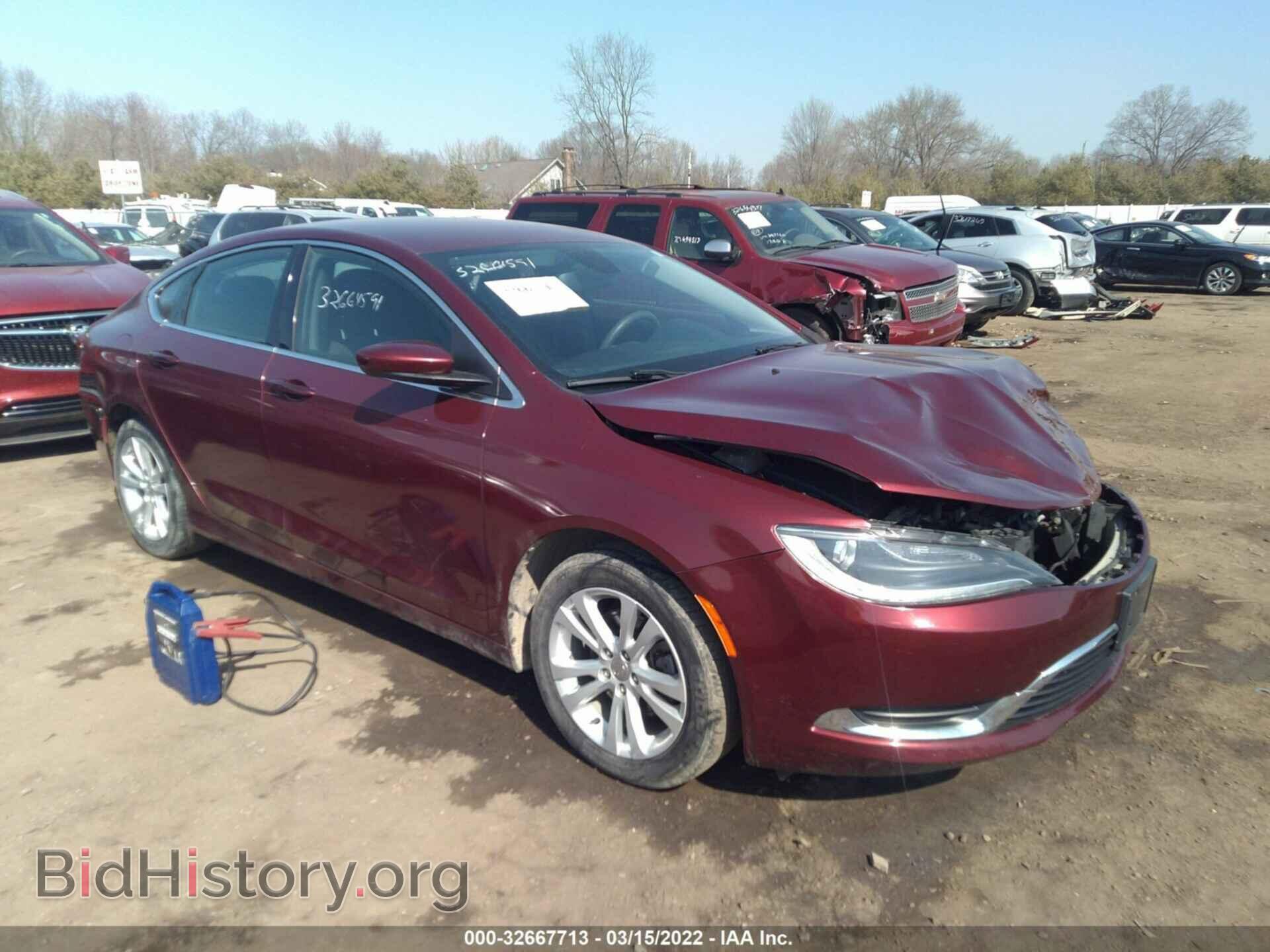 Фотография 1C3CCCABXGN181258 - CHRYSLER 200 2016