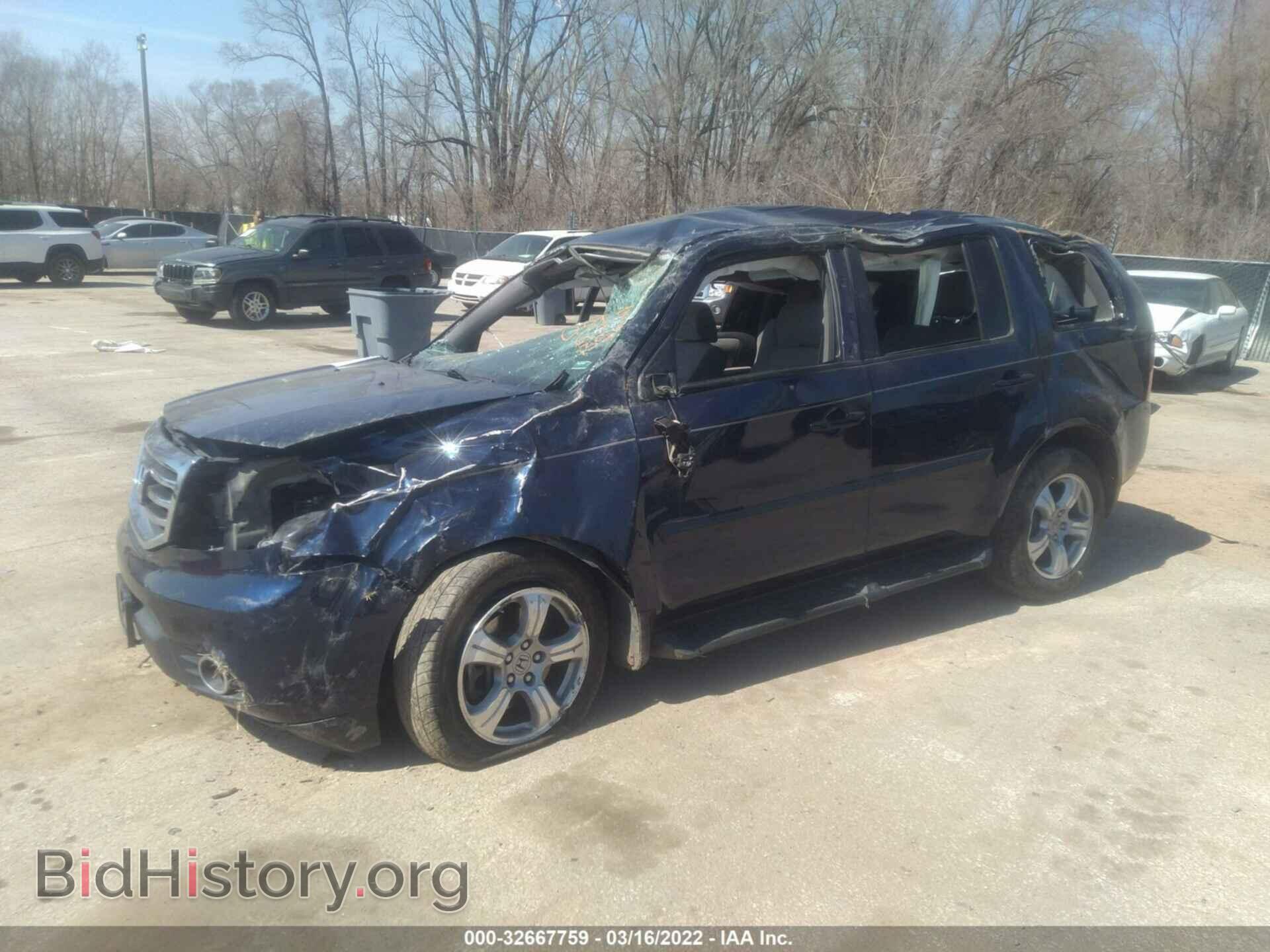 2014 HONDA PILOT - VIN: 5FNYF4H4XEB016103 - Фото 2