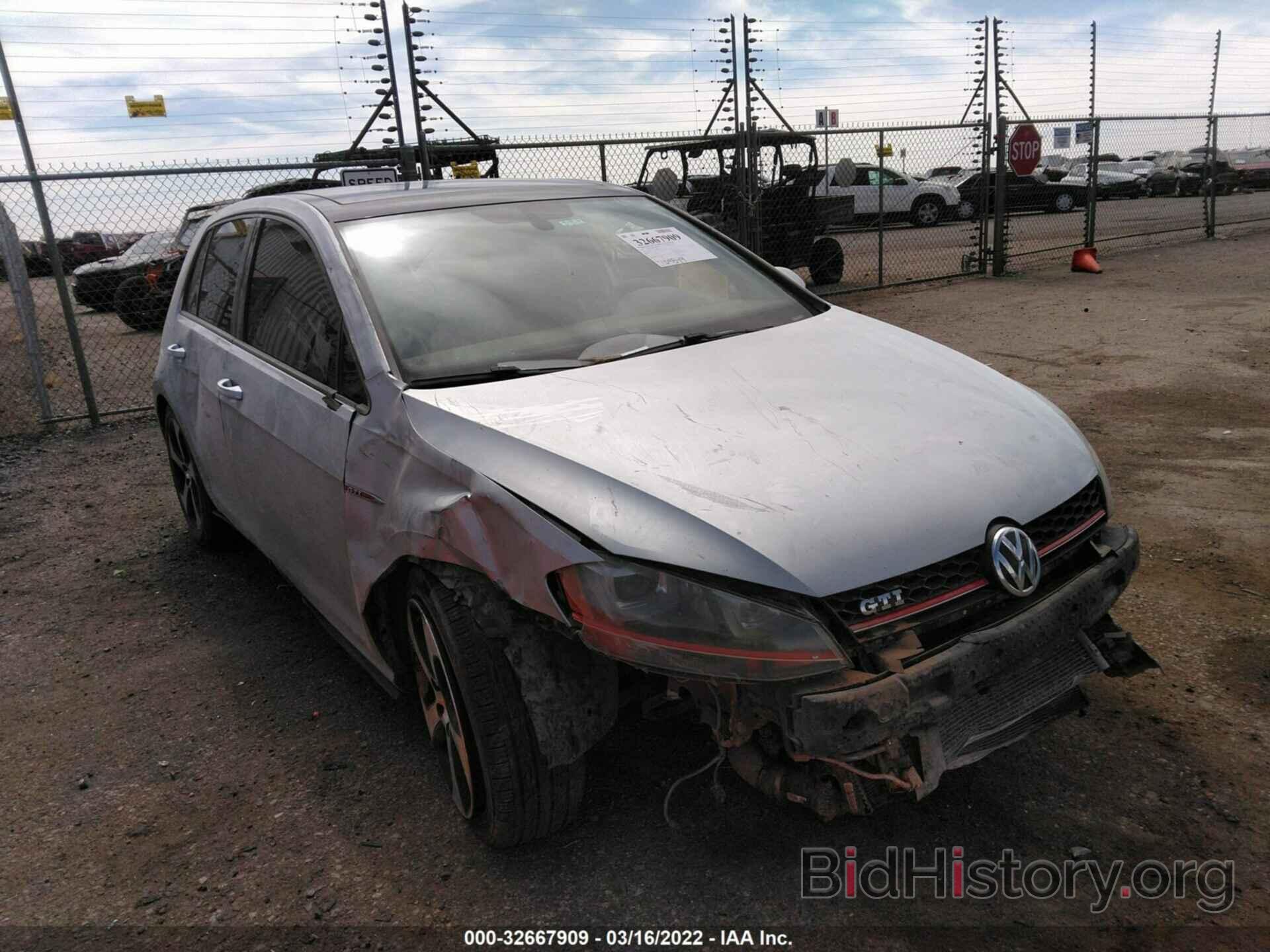 Photo 3VW4T7AU7FM046222 - VOLKSWAGEN GOLF GTI 2015